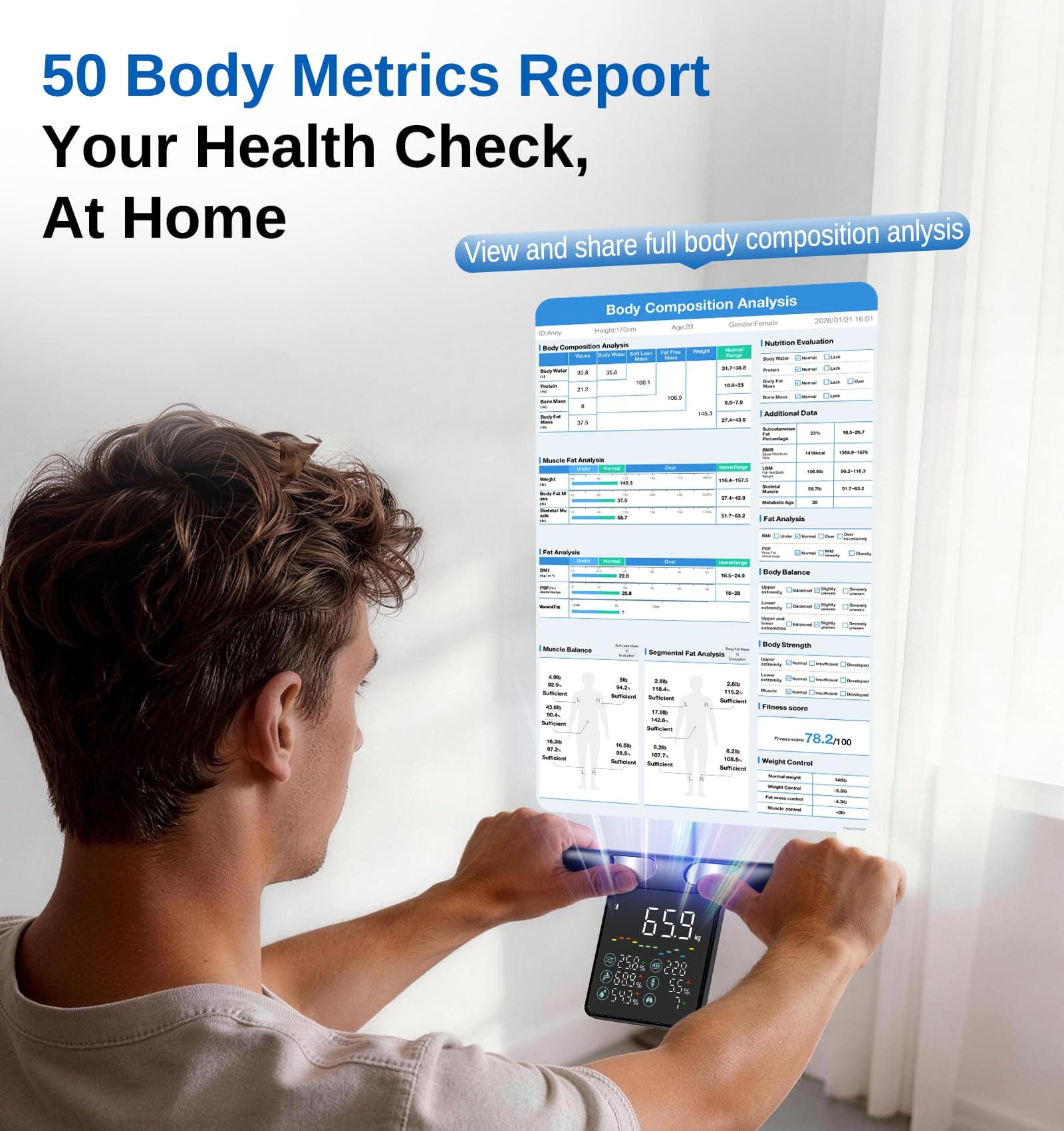 Global eFit Inc. (Manufactured under GE license) GE Scale for Body Weight – Bild 2