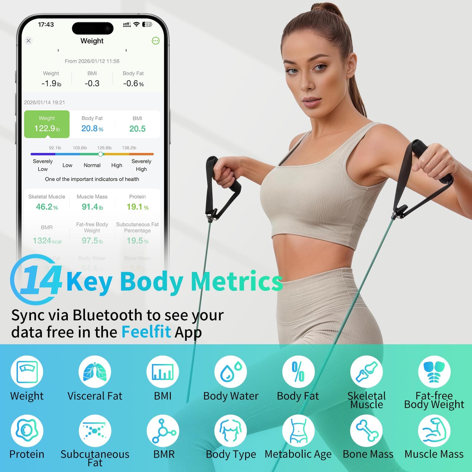 LOFTILLA Smart Scale for Body Weight – Bild 4
