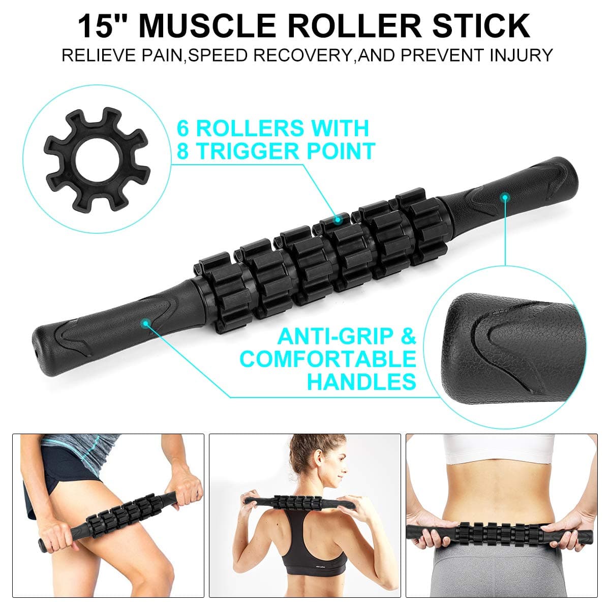 BORNEW Foam Roller Set – Bild 4