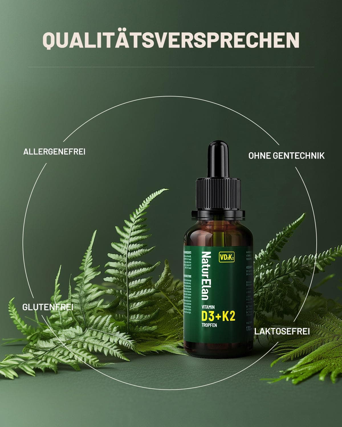 NaturElan Vitamin D3 K2 hochdosiert Tropfen - 50ml – Bild 3