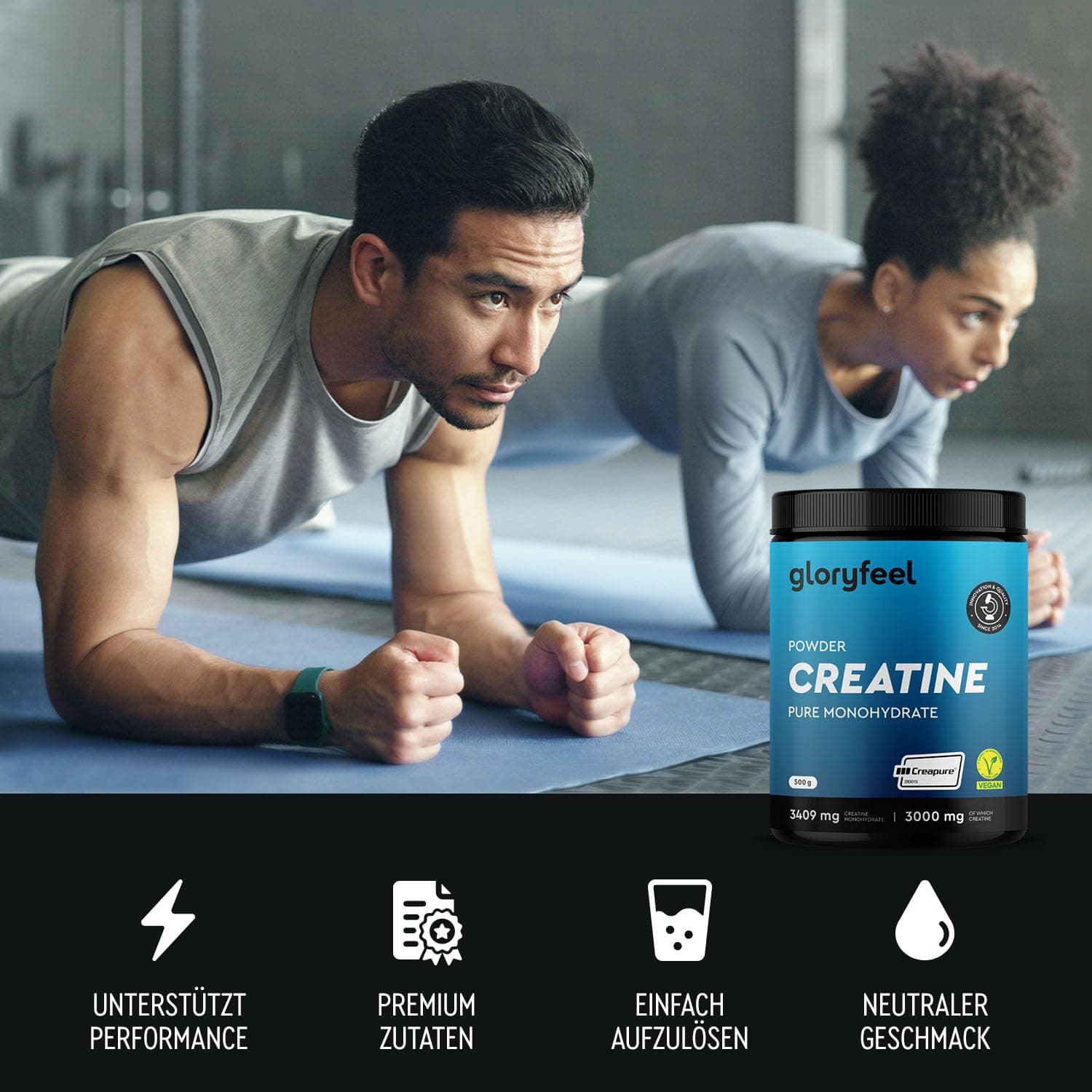 Gloryfeel Creatin Monohydrat 500g – Bild 6