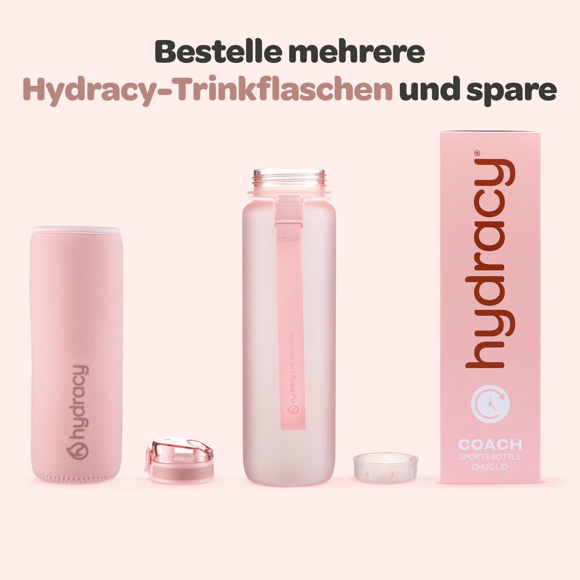 Hydracy Trinkflasche mit Fruchteinsatz - 1L – Bild 6