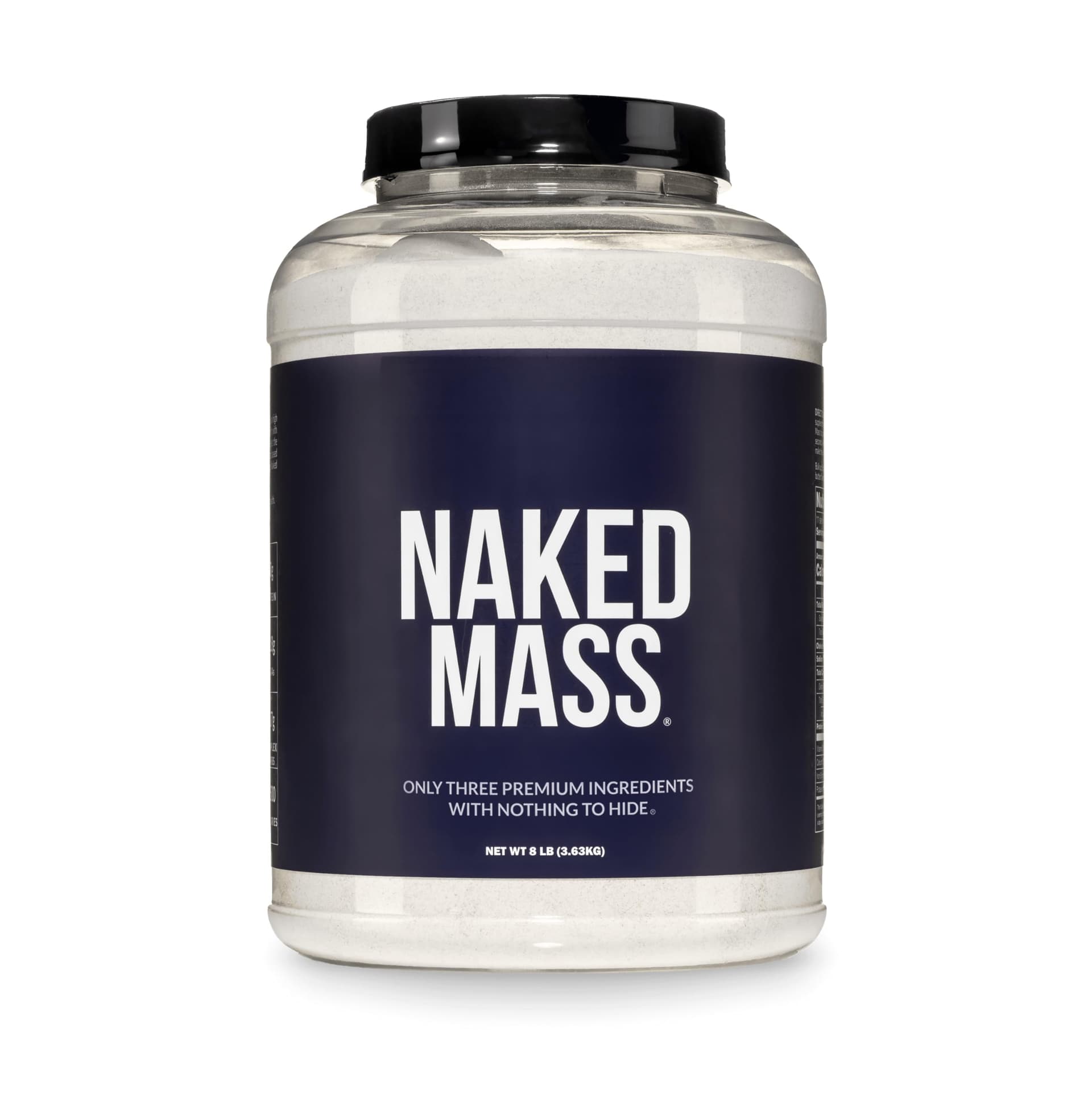 NAKED Mass - Natural Weight Gainer Protein Powder - 8 LB