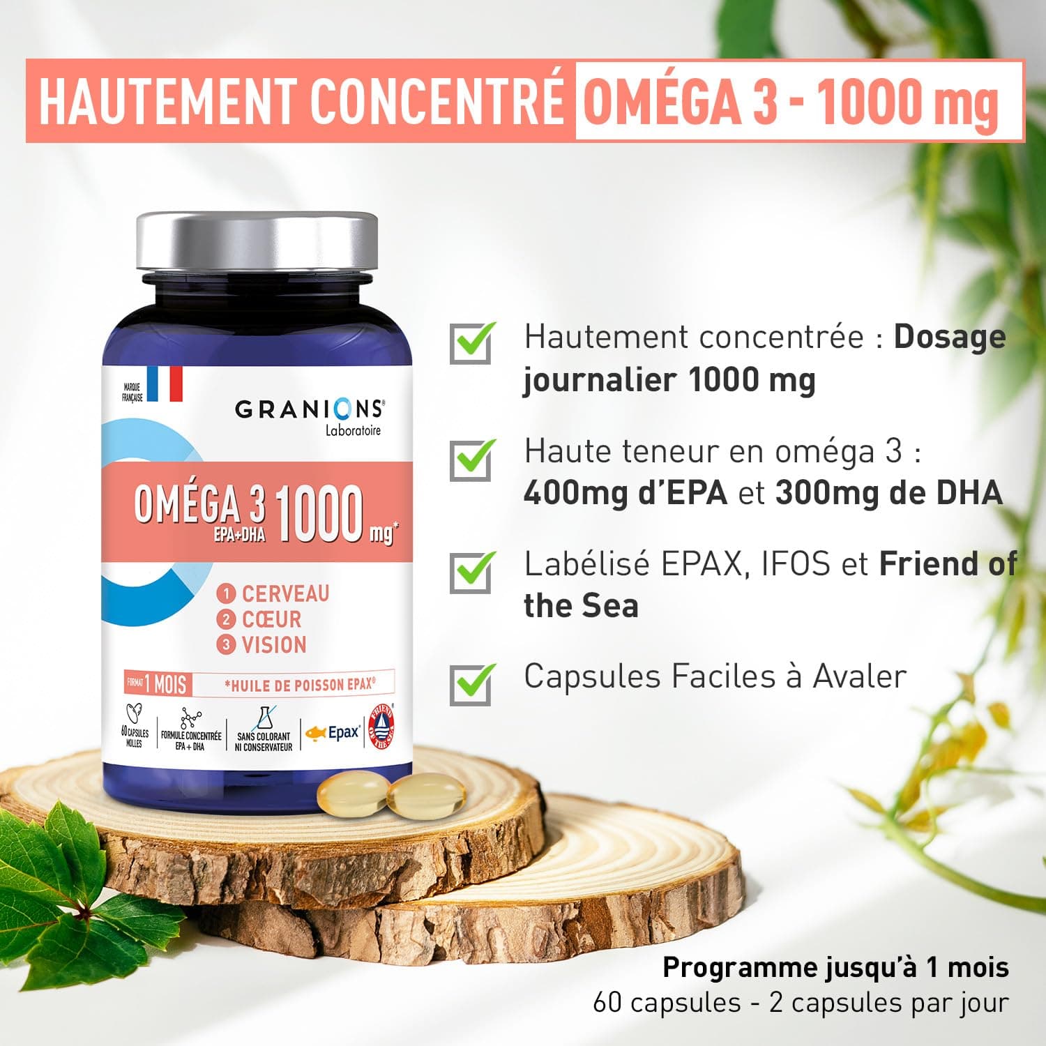 Granions OMEGA 3 1000 mg – Bild 2