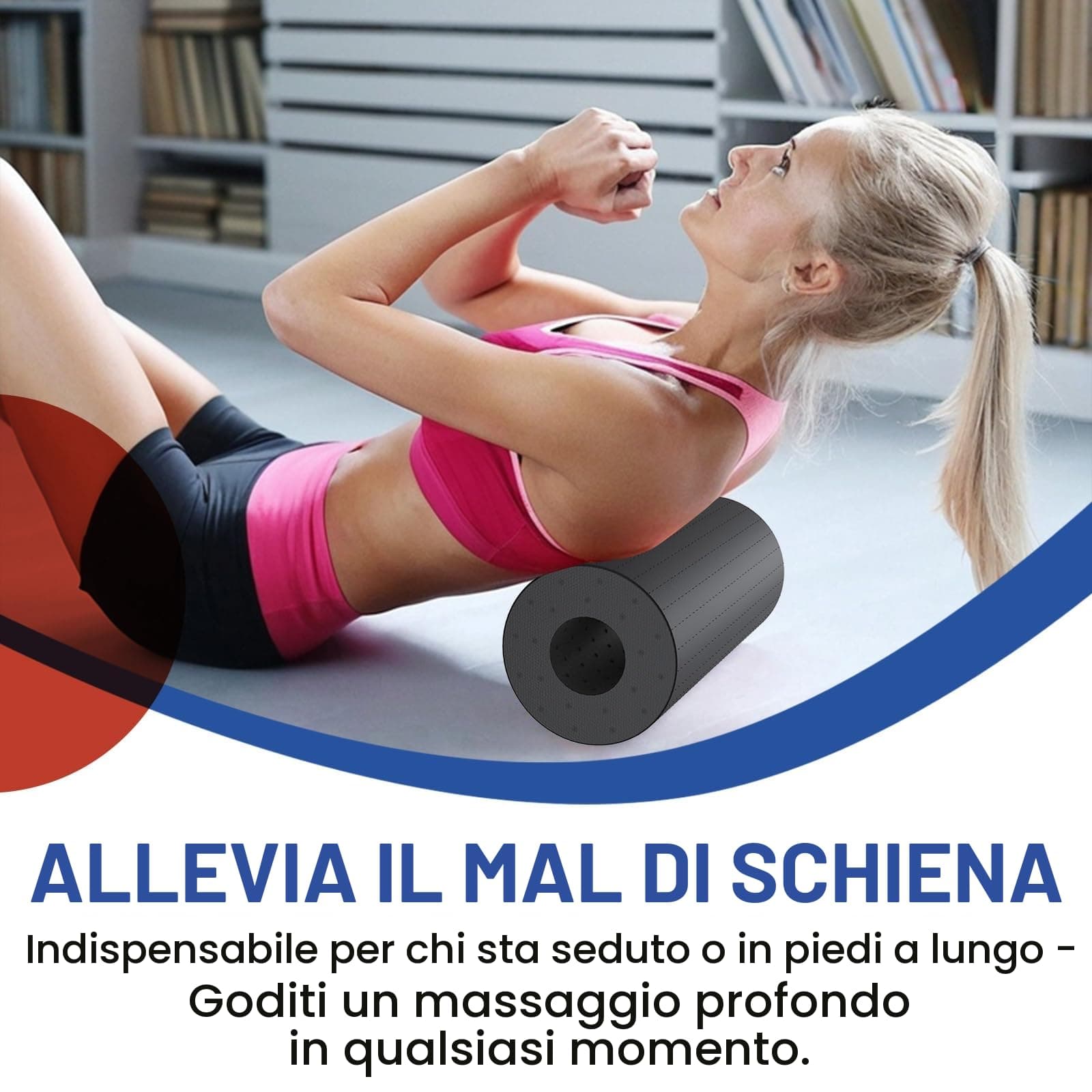 SURFOU Foam Roller 29 x 15 cm, Rullo Massaggiante EPP 130g – Bild 3