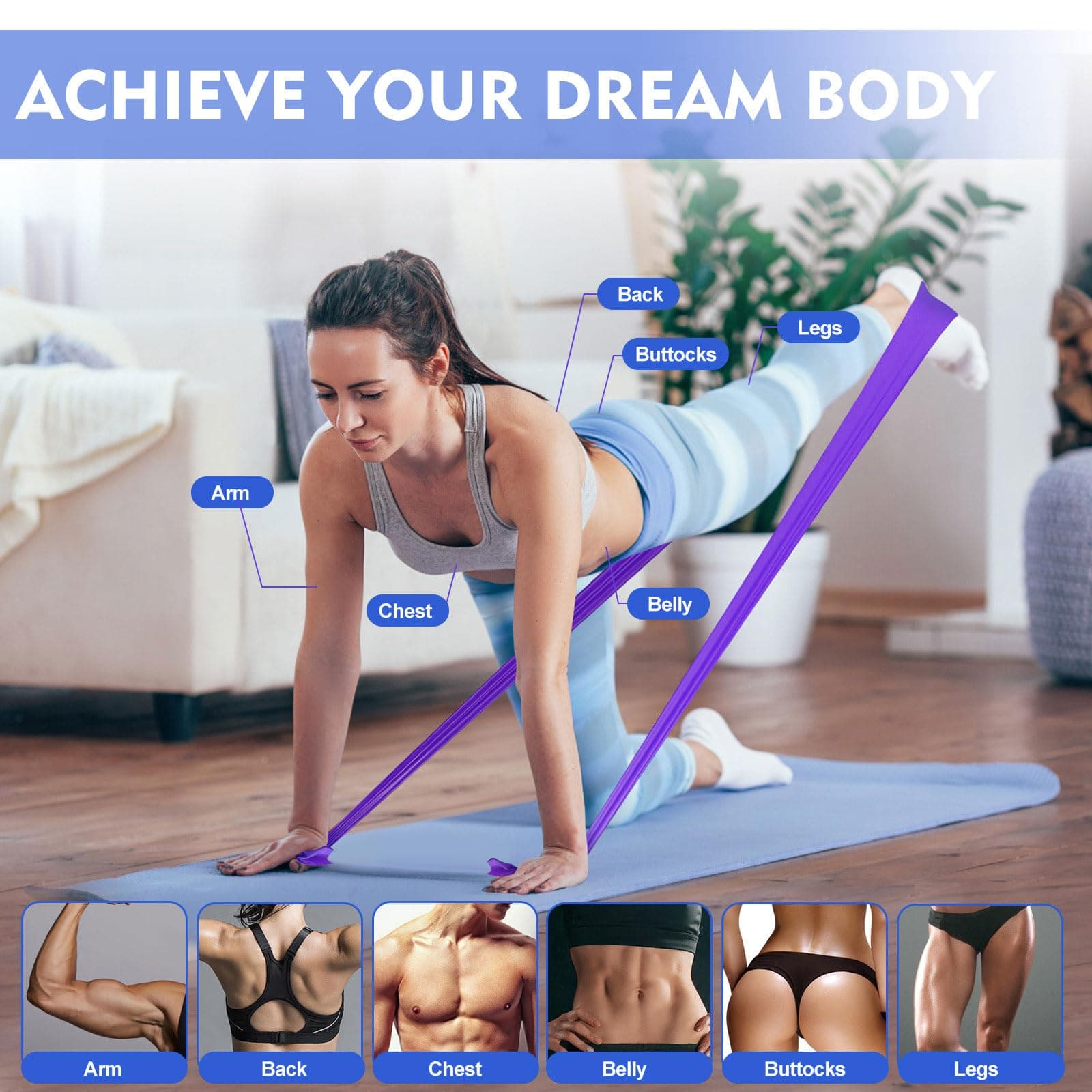 Fokky Elastici Fitness [Set di 4] – Bild 3