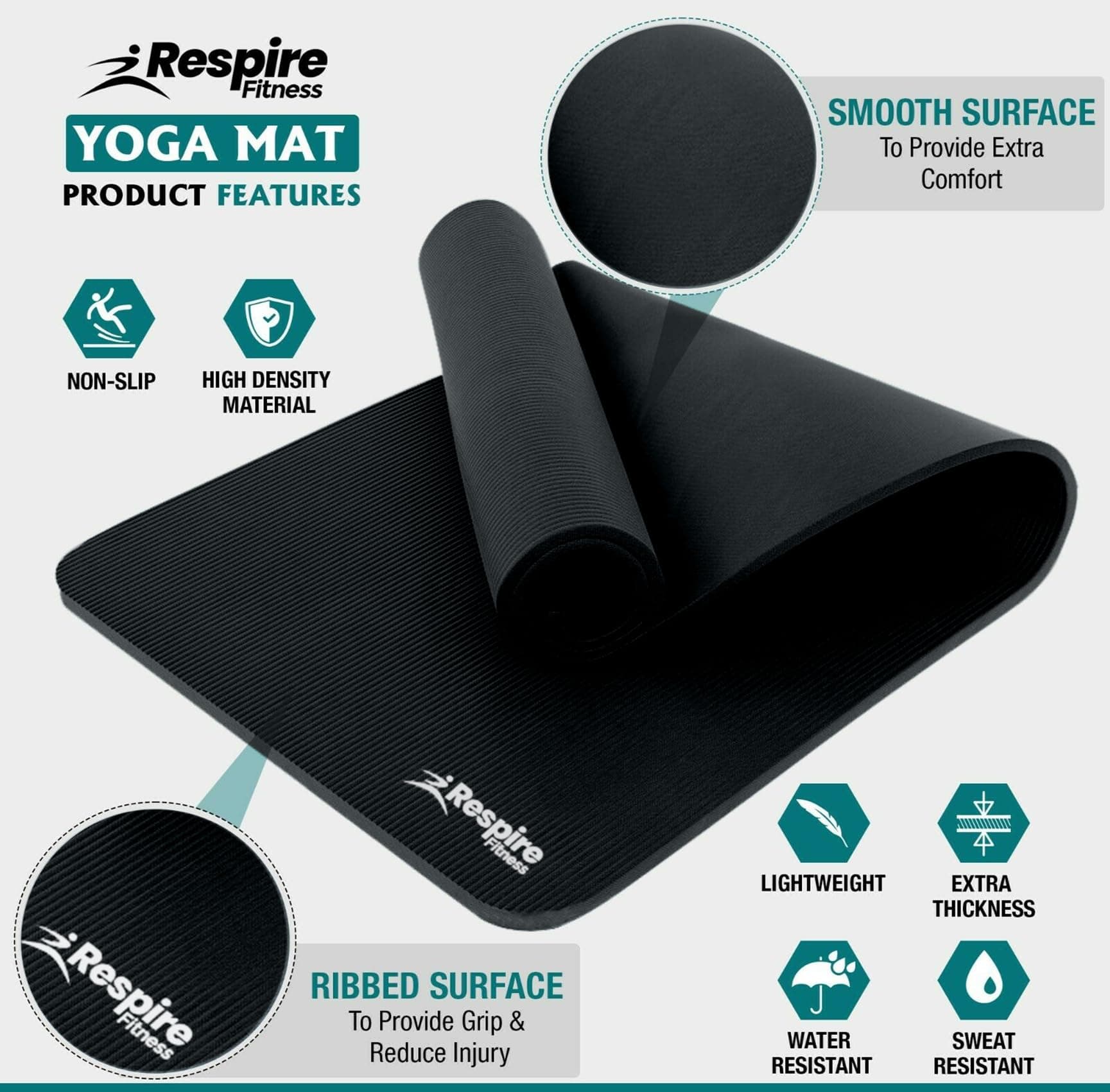 Respire Fitness Yoga Mat for Men and Women – Bild 2