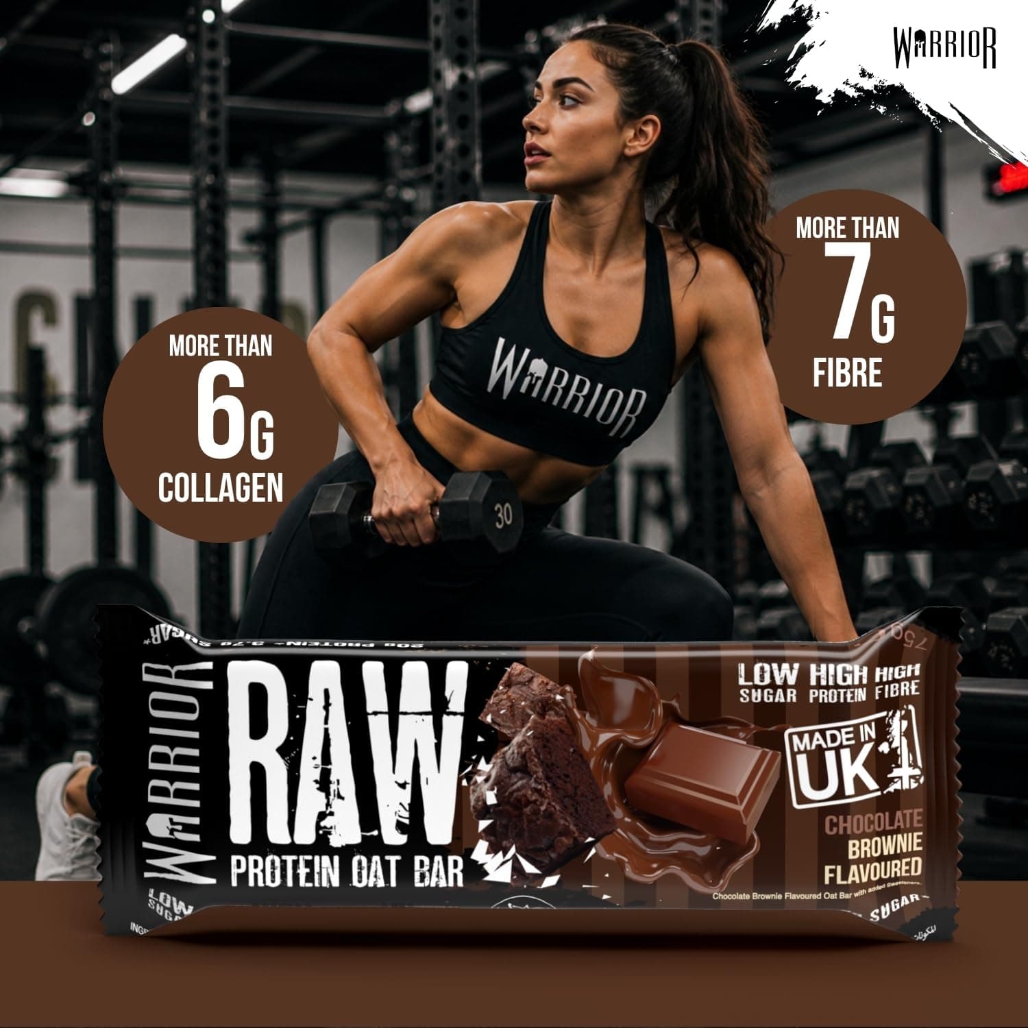 Warrior RAW Protein Bars 12 x 75g – Bild 5