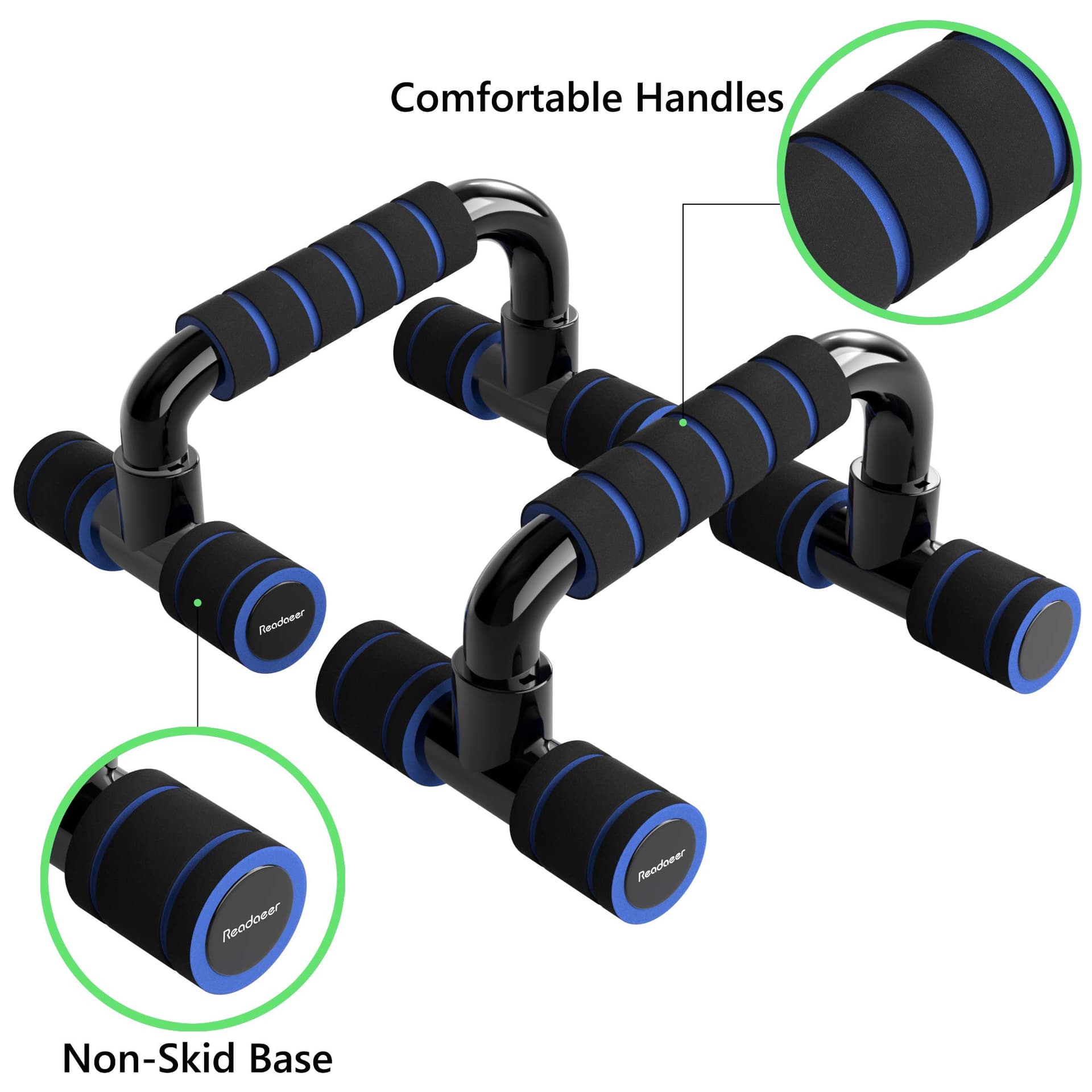 Readaeer Liegestützgriffe Push Up Stand Bars Liegestütze – Bild 3