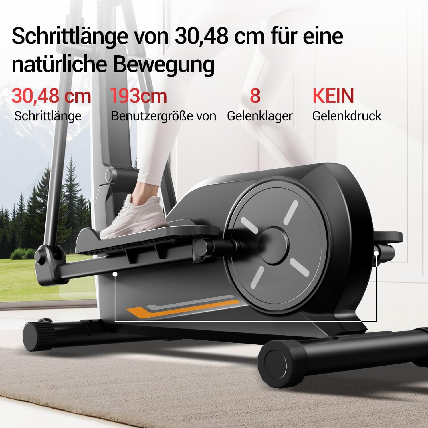 CURSOR FITNESS CURSOR Crosstrainer für Zuhause – Bild 2