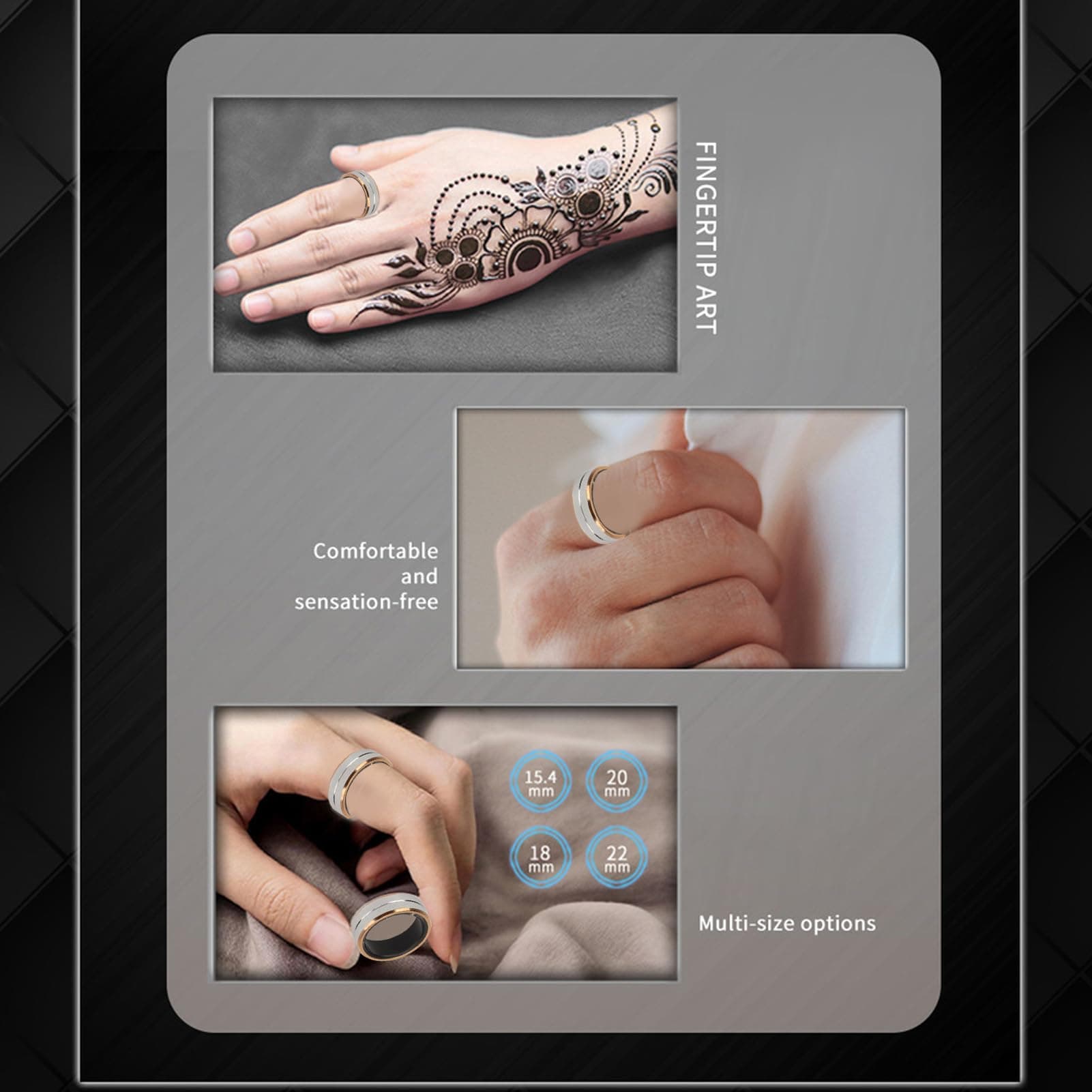 ASHATA Smart Health Ring mit APP – Bild 8