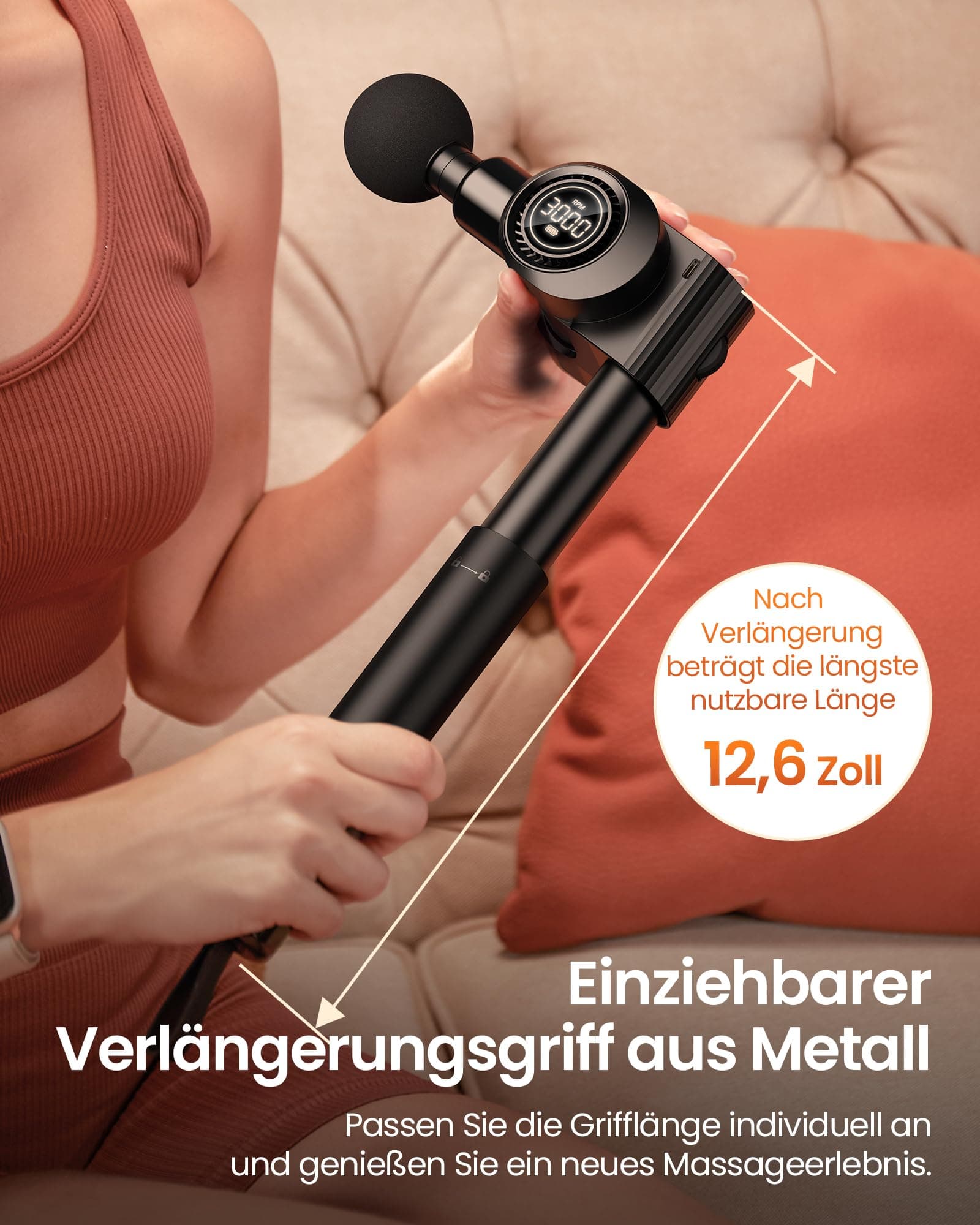 Massagepistole ,Napre Faltbare Massage Pistole Massage Gun – Bild 3