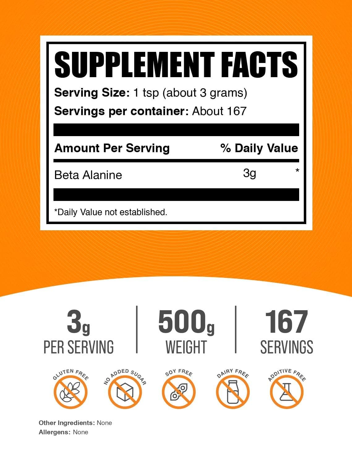 BulkSupplements .com Beta Alanine Powder – Bild 2