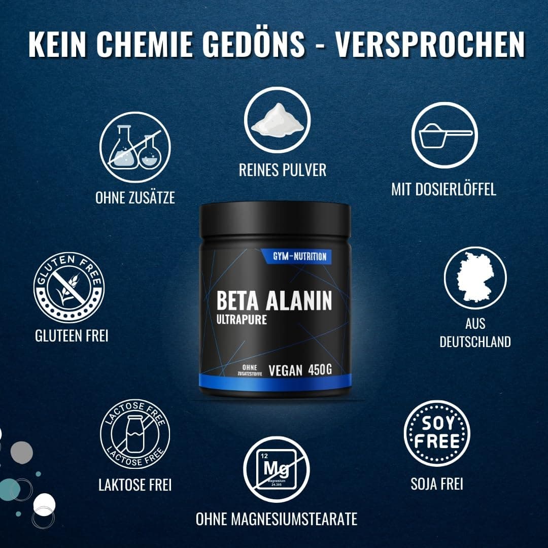 Gym Nutrition Beta Alanin Pulver 450g – Bild 5