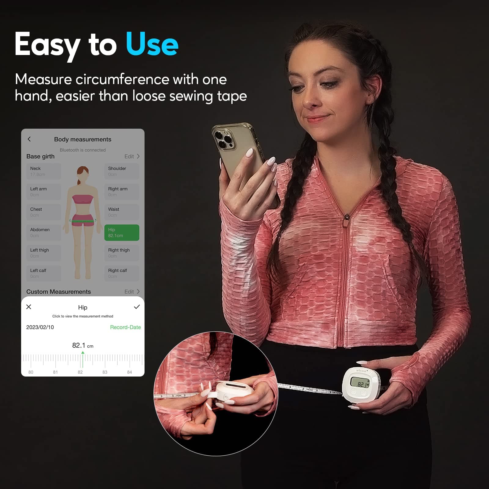 arboleaf Body Tape Measure with Smart App – Bild 3