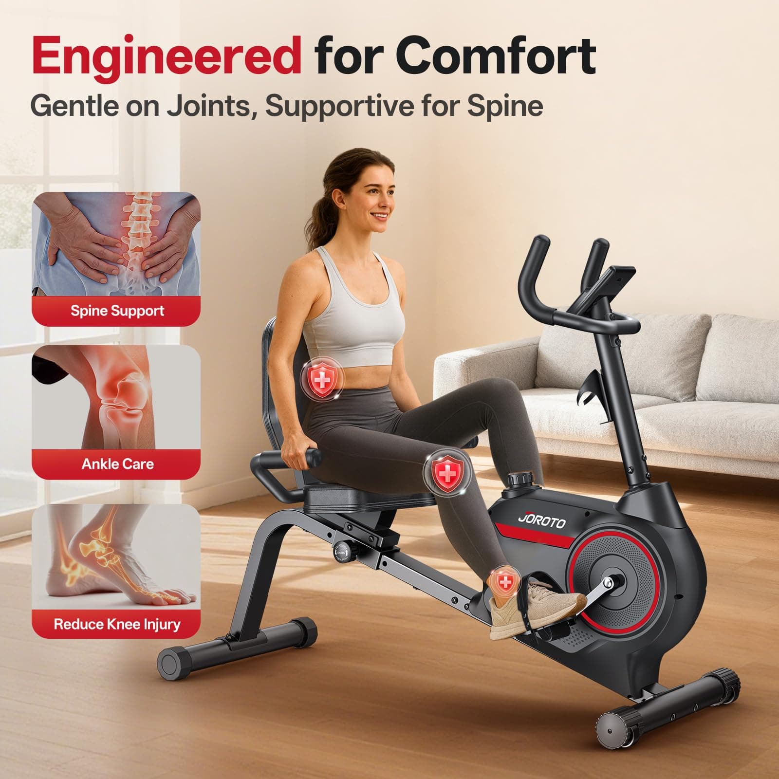 JOROTO JH30 Liegeergometer für Zuhause – Bild 2