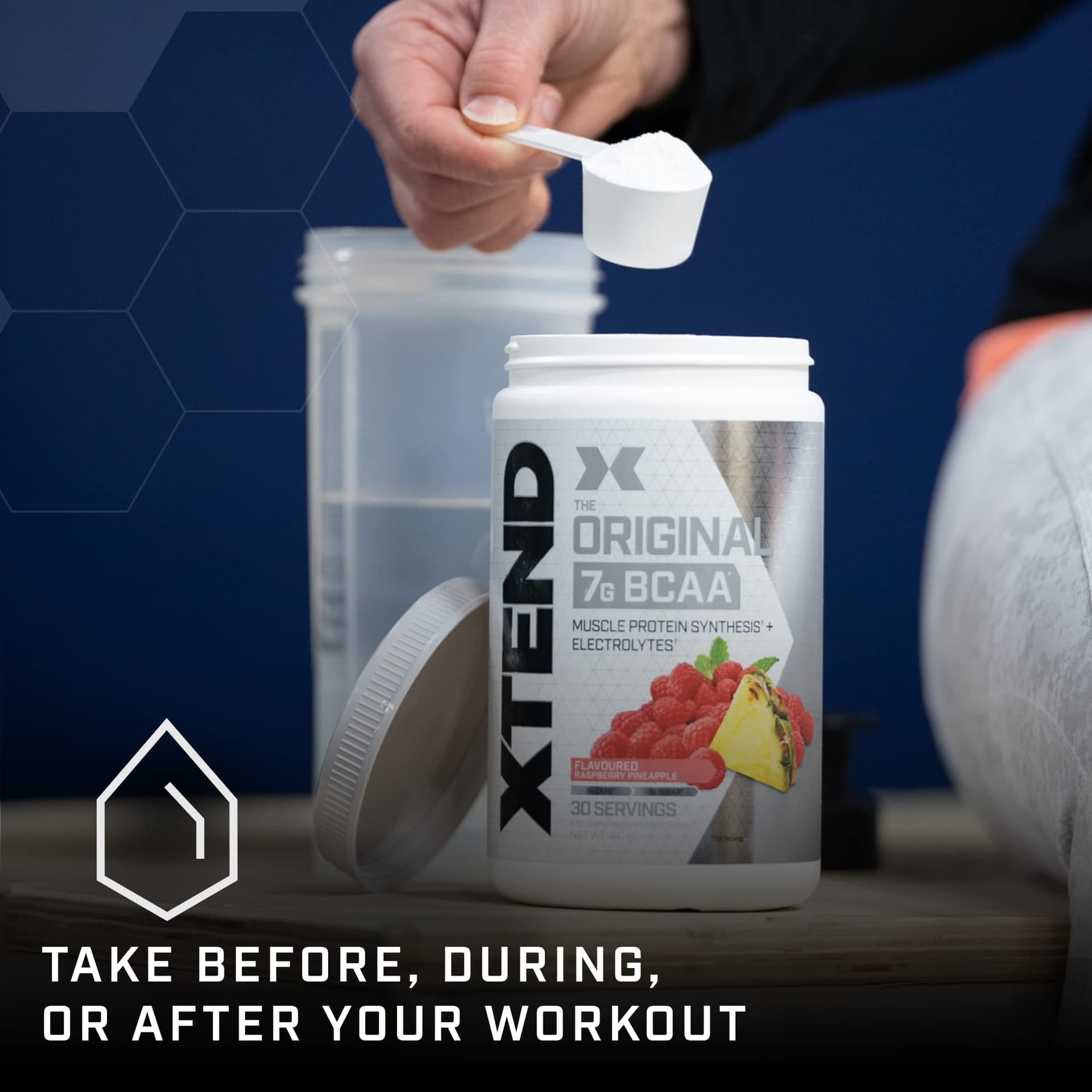Scivation XTEND Original BCAA Powder Smash Apple 30 Servings – Bild 6