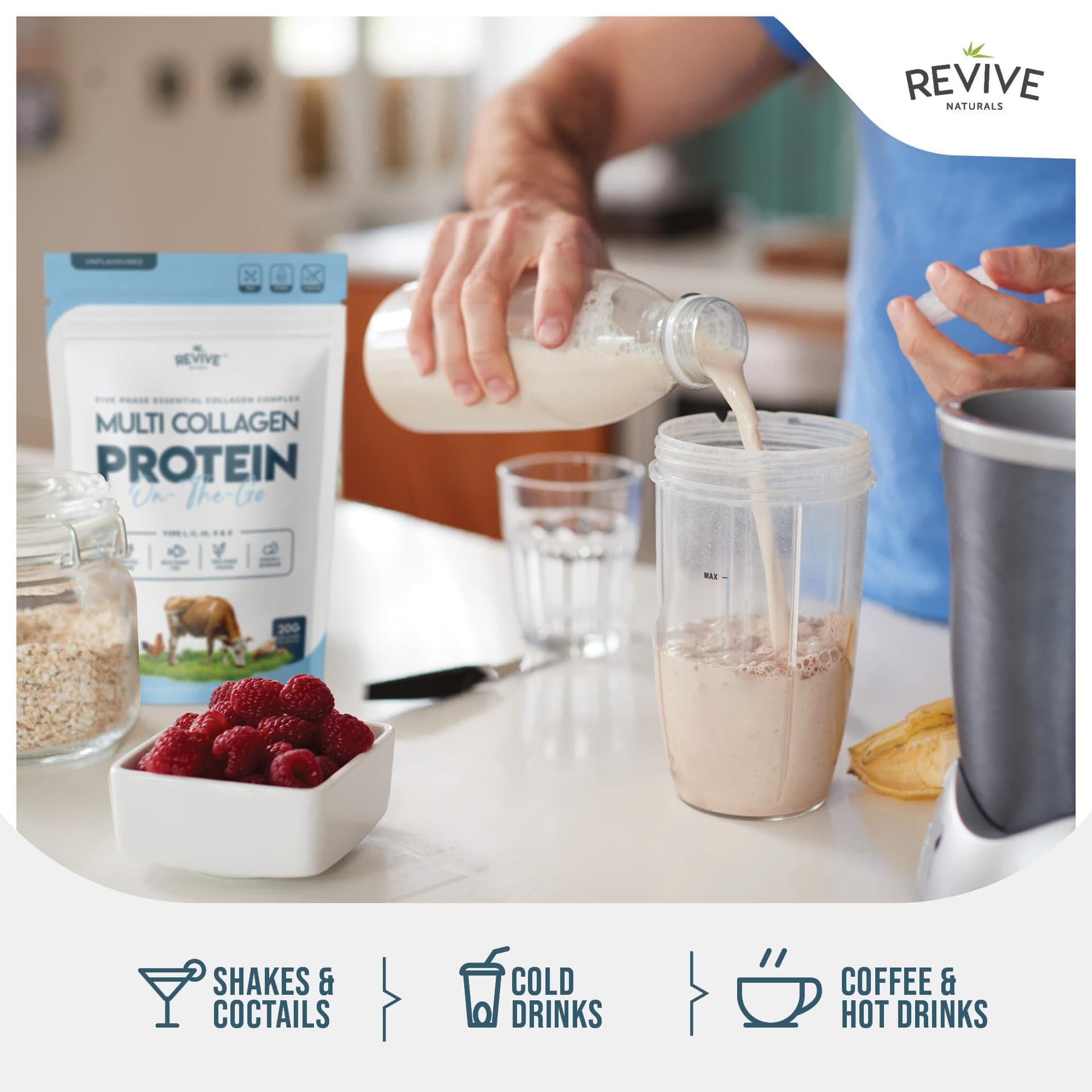 Revive Naturals Multi Collagen Protein Powder 400g – Bild 6