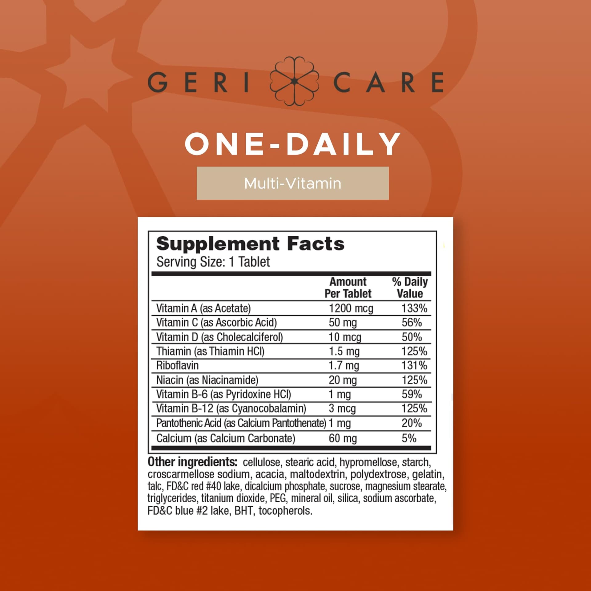 GeriCare One-Daily Multi-Vitamin Tablet – Bild 7