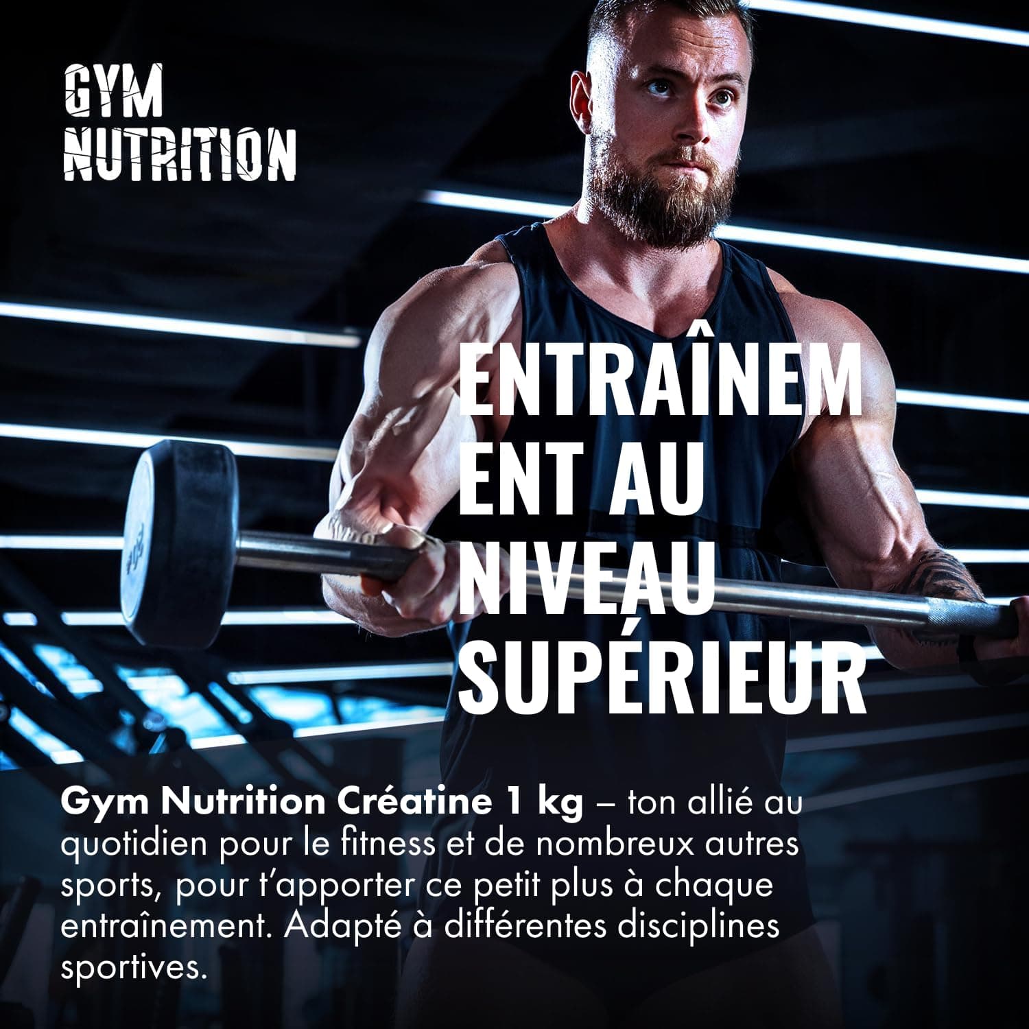 Gym Nutrition Creatine Monohydrate Poudre - 1kg – Bild 7