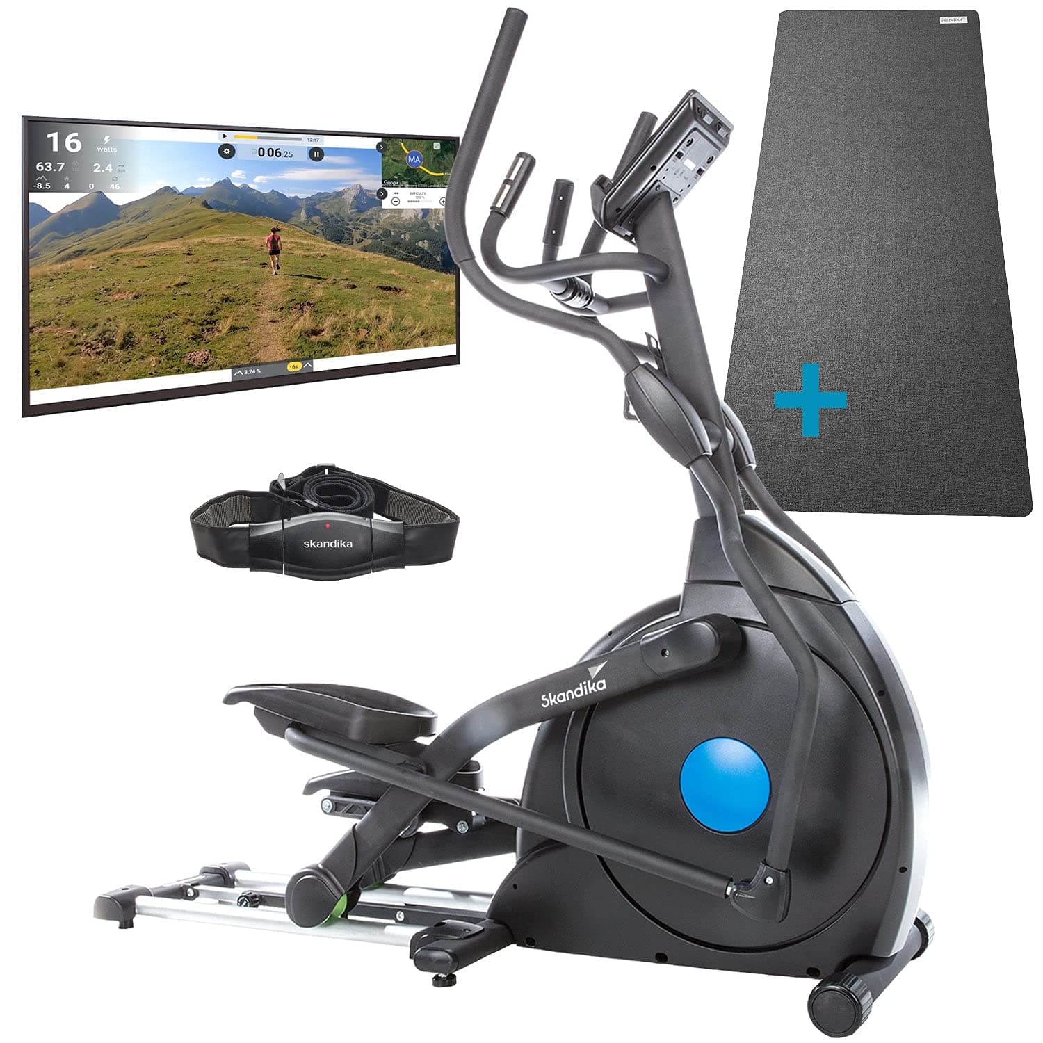 Skandika Skandika Crosstrainer CardioCross Carbon Champ Ellipsentrainer mit 24,5kg