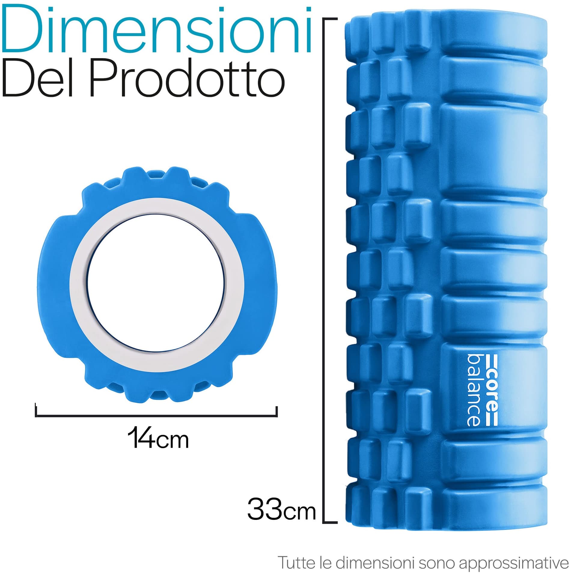Core Balance Foam Roller for Deep Tissue Muscle Massage – Bild 5