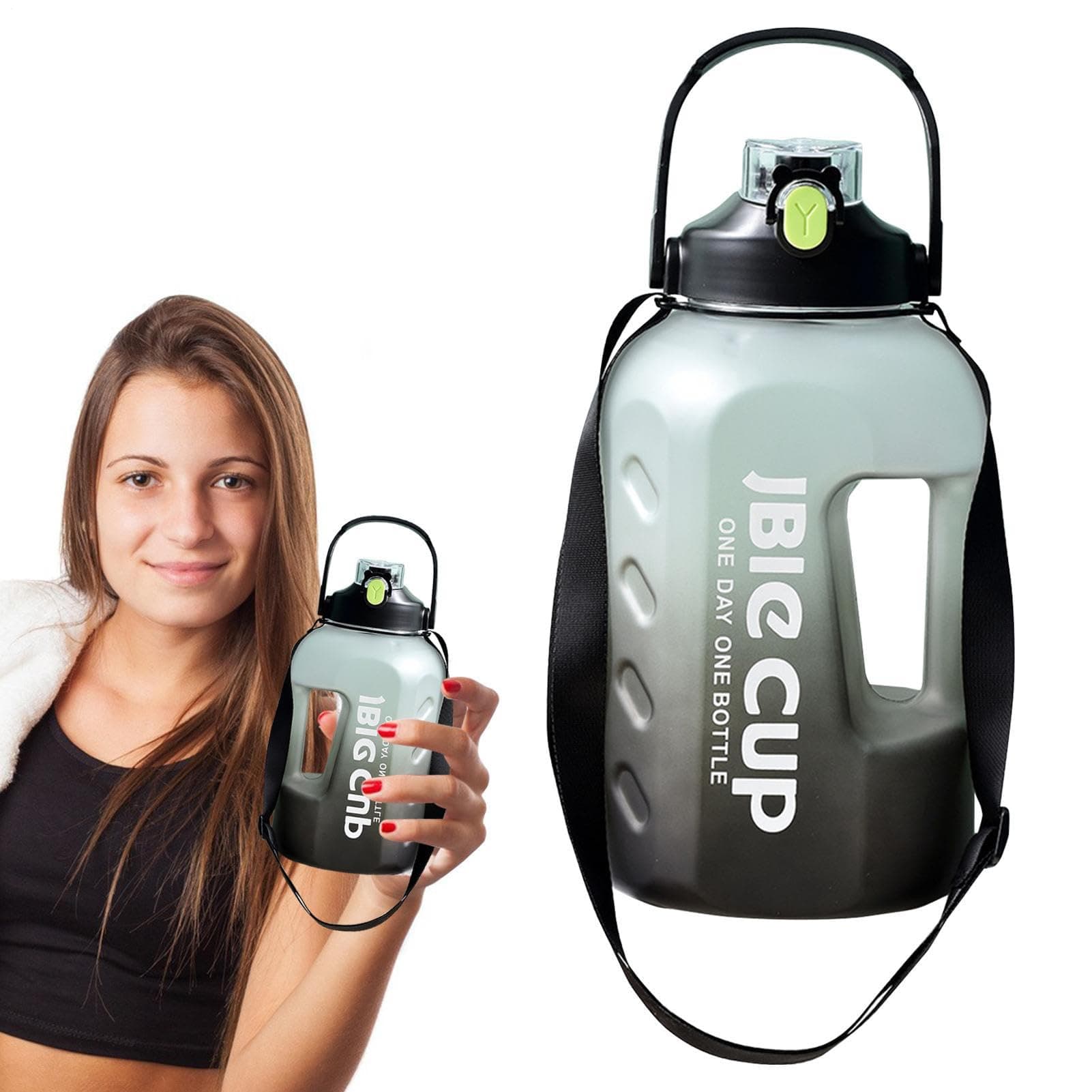 Generisch Wasserflasche mit Zeitmarkierung
