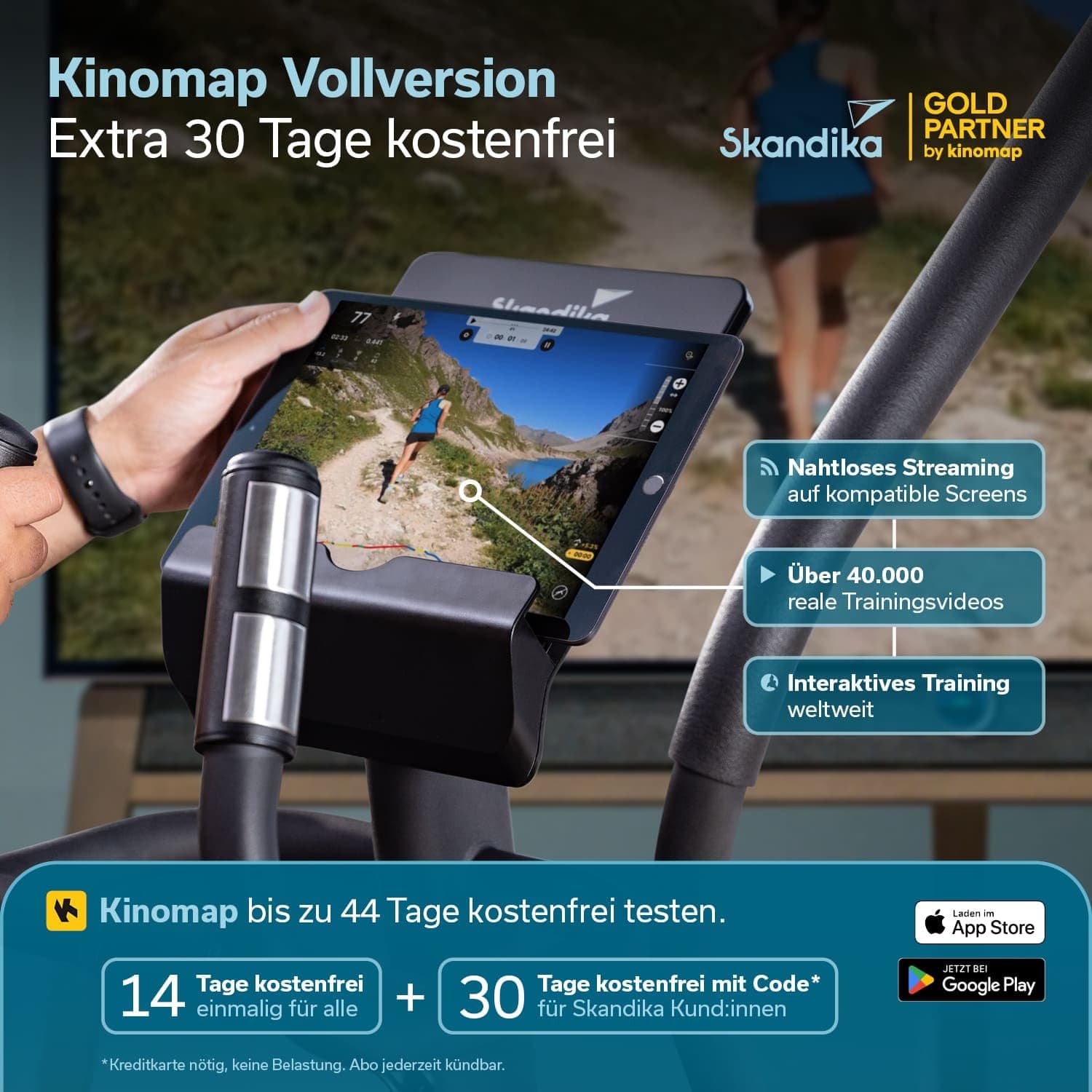 Skandika Crosstrainer für Zuhause Carbon Champ – Bild 3