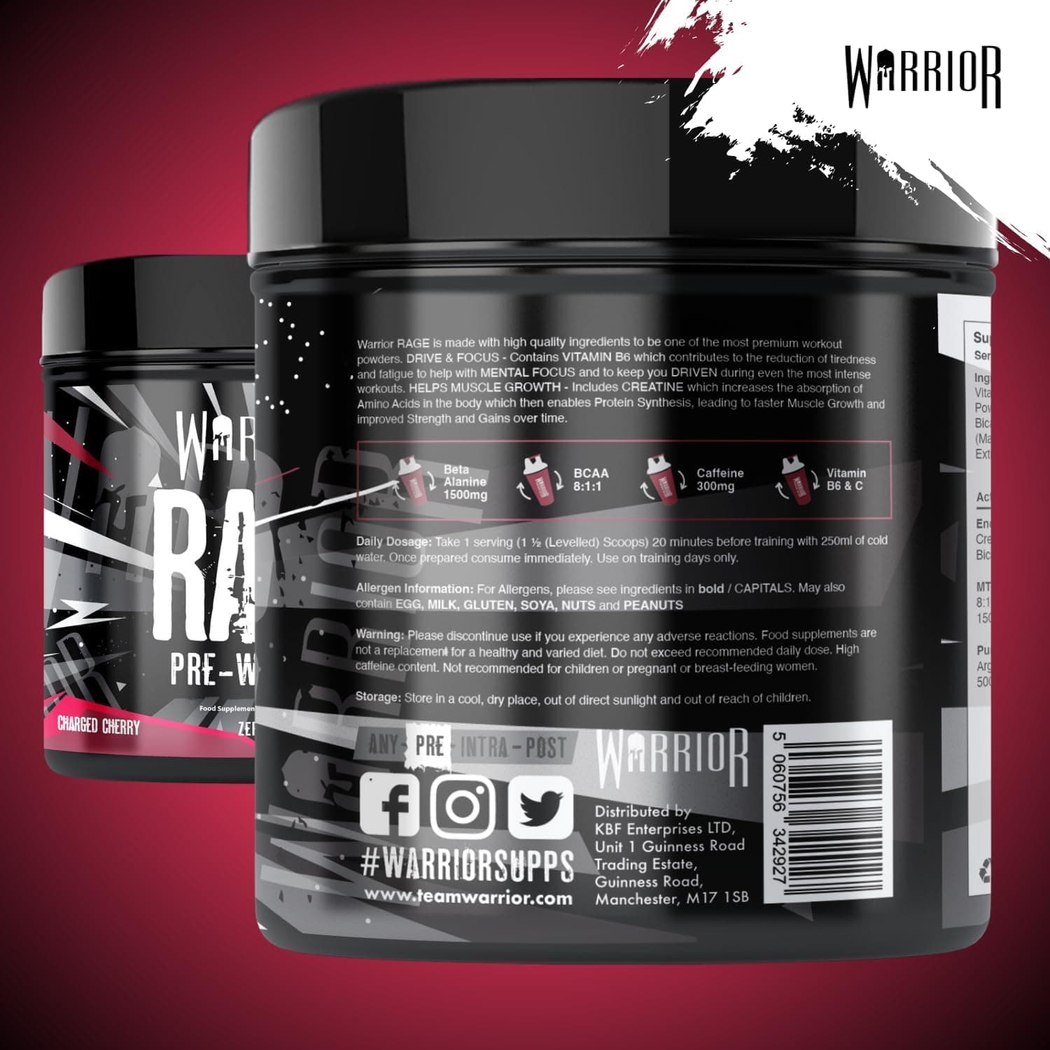 Warrior Rage Pre Workout Booster 392 g – Bild 6