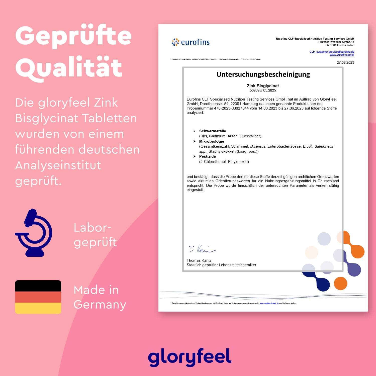 Gloryfeel Zinc 25mg – Bild 7