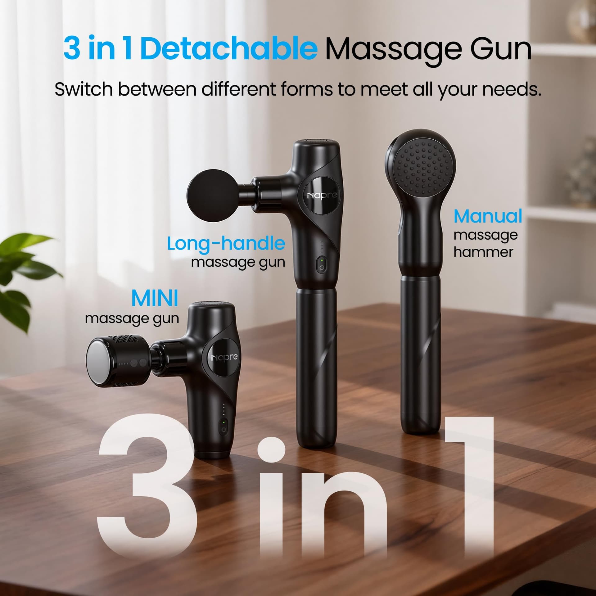 Massagepistole mit Wärme und Kälte,NAPRE 3-in-1 Mini – Bild 2