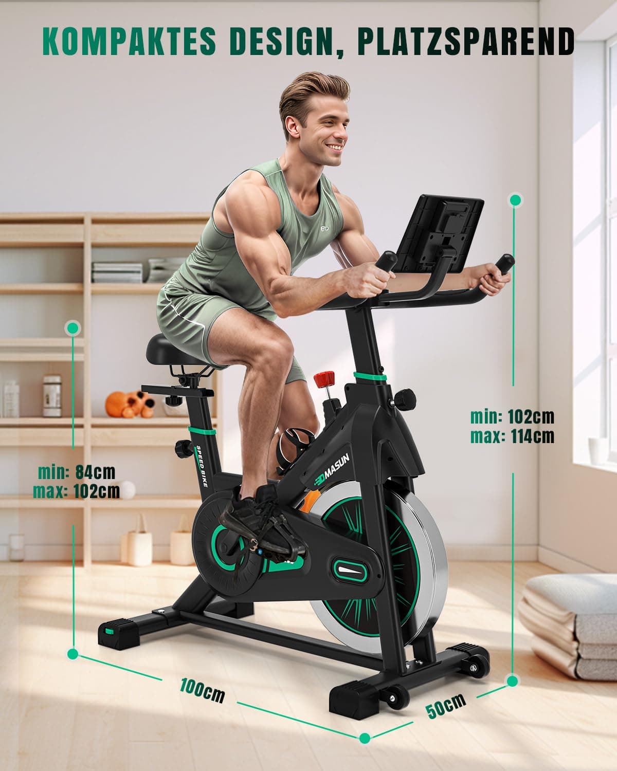 DMASUN Neu Heimtrainer Fahrrad – Bild 8