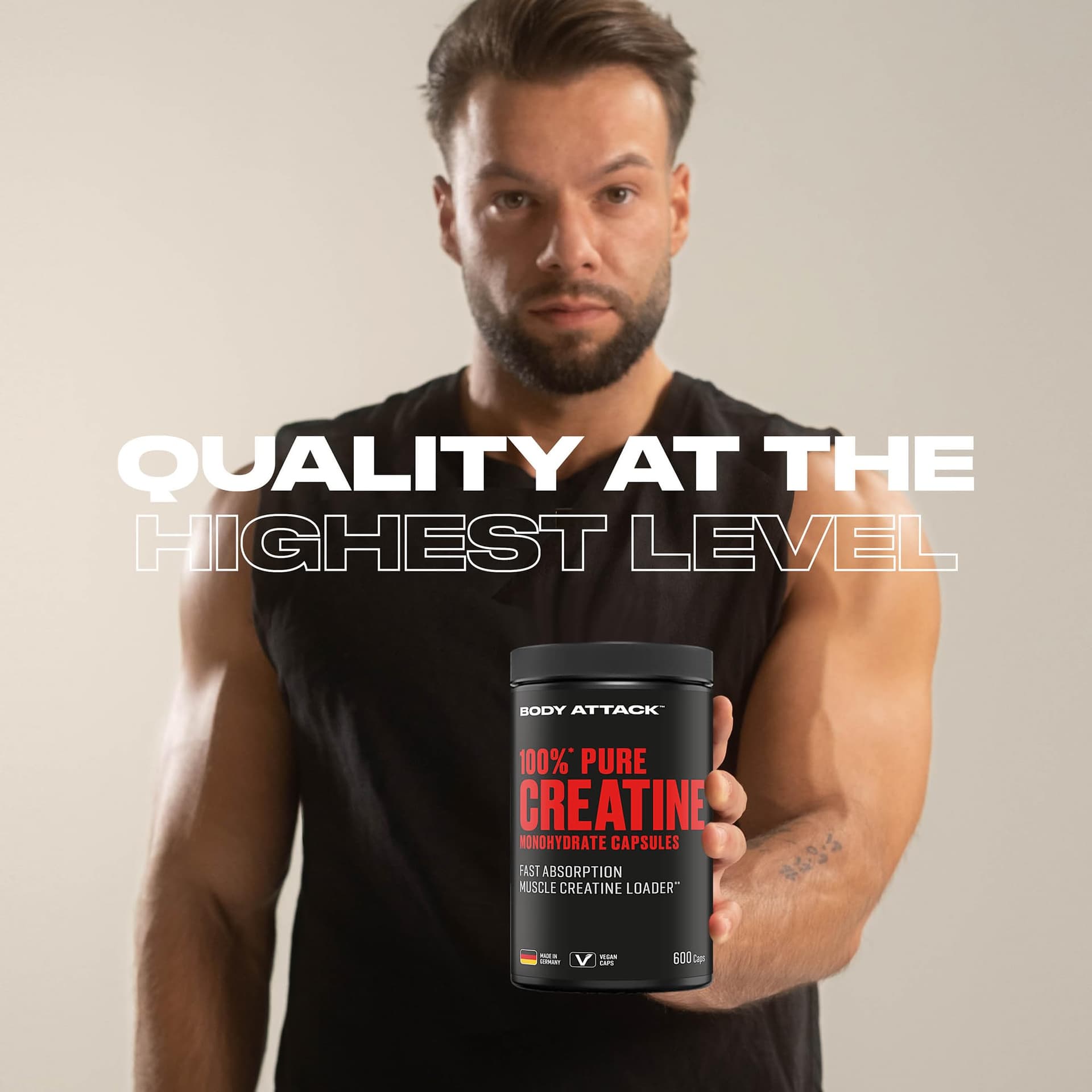 Body Attack Creatin Monohydrat Pulver 500 g – Bild 6