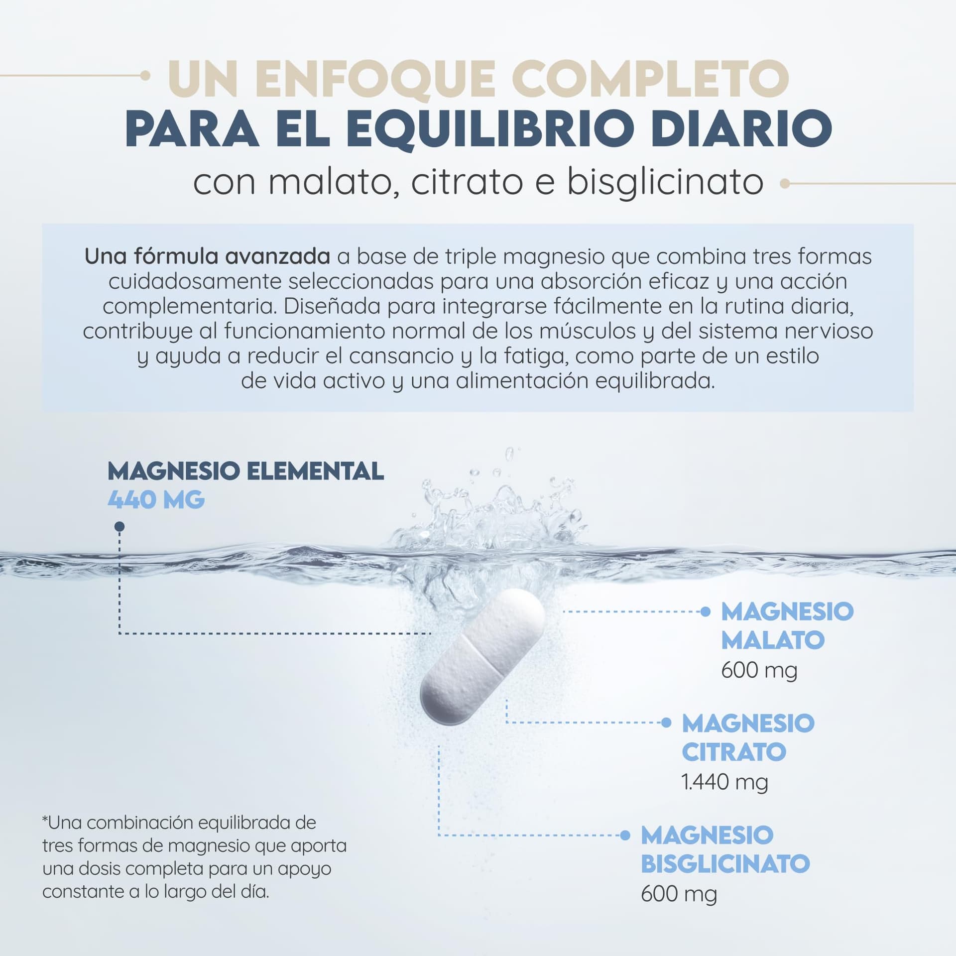 N2 Natural Nutrition Citrato de Magnesio 1440mg + Magnesio Bisglicinato 600mg + – Bild 6