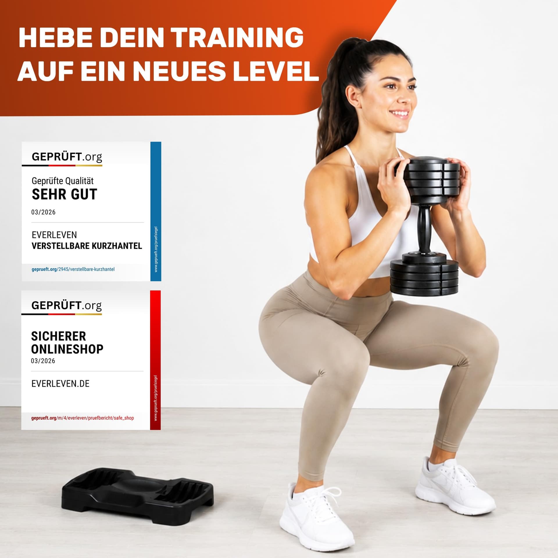 Verstellbare Kurzhantel Set 2x12kg – Bild 7