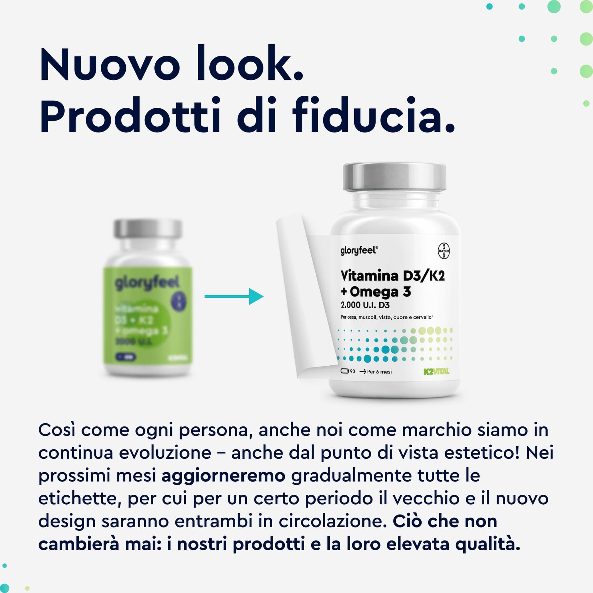 Gloryfeel Vitamina D3 + K2 + Omega 3, 90 Capsule – Bild 2