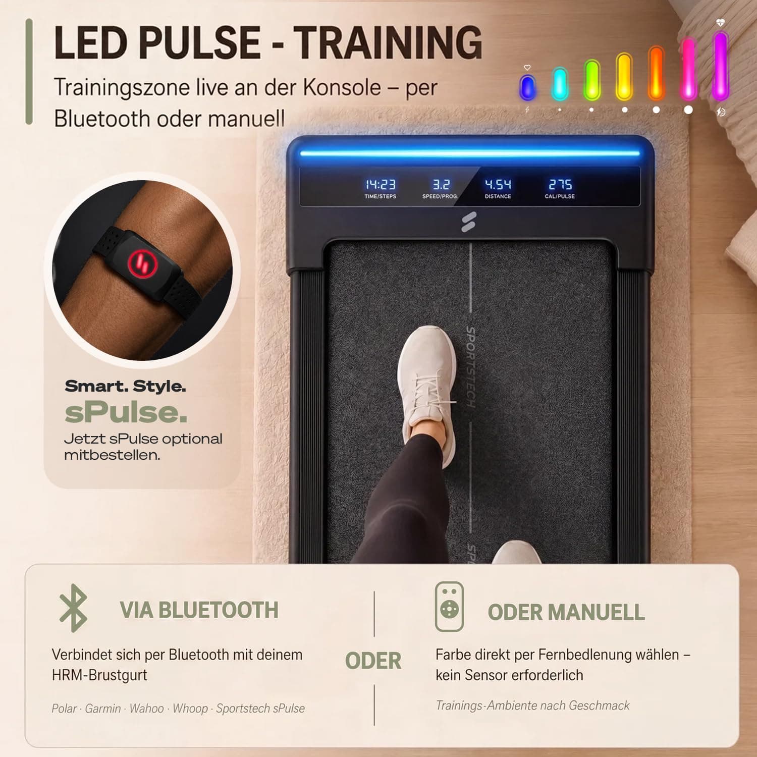 Sportstech Laufband für Zuhause – Bild 3