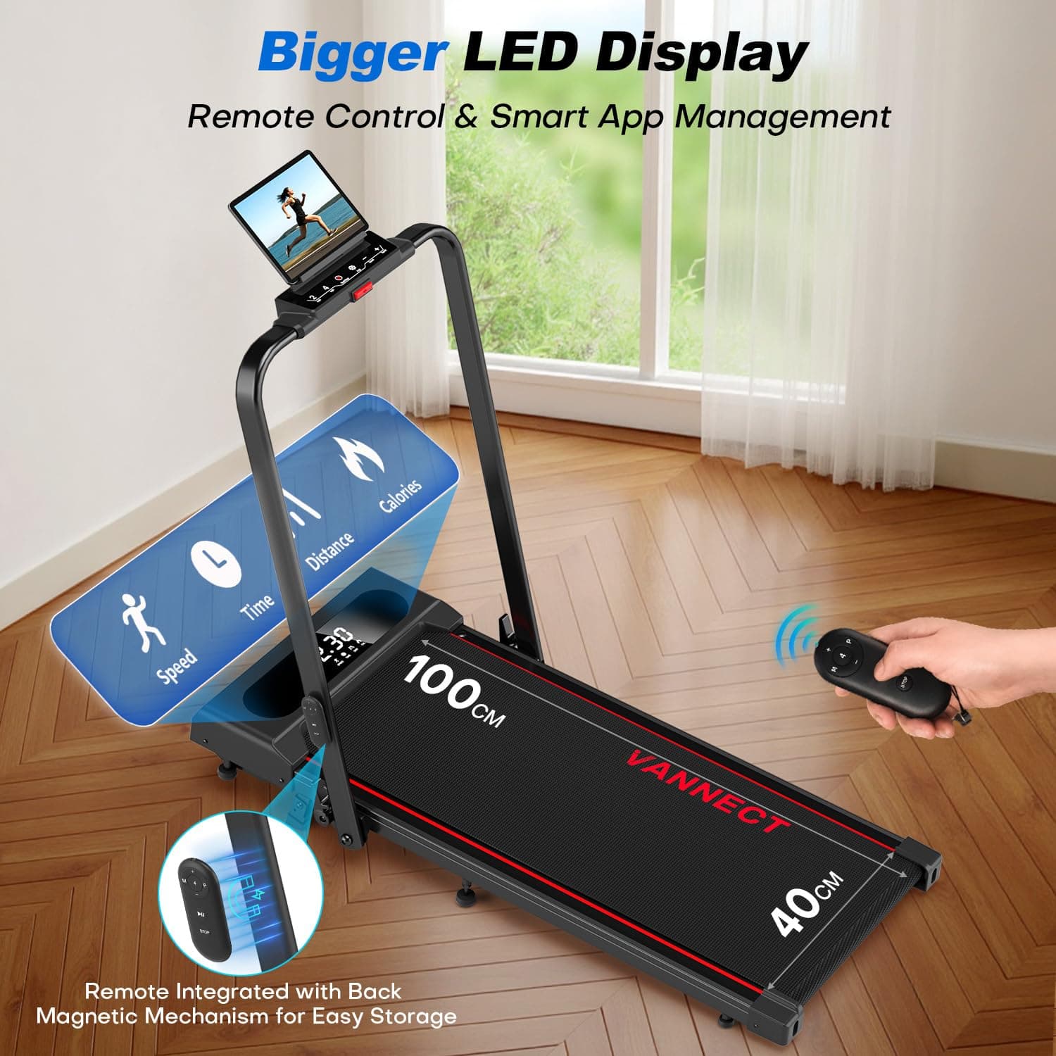 vannect 6 in 1 Folding Treadmill with 1-12KM/H – Bild 6