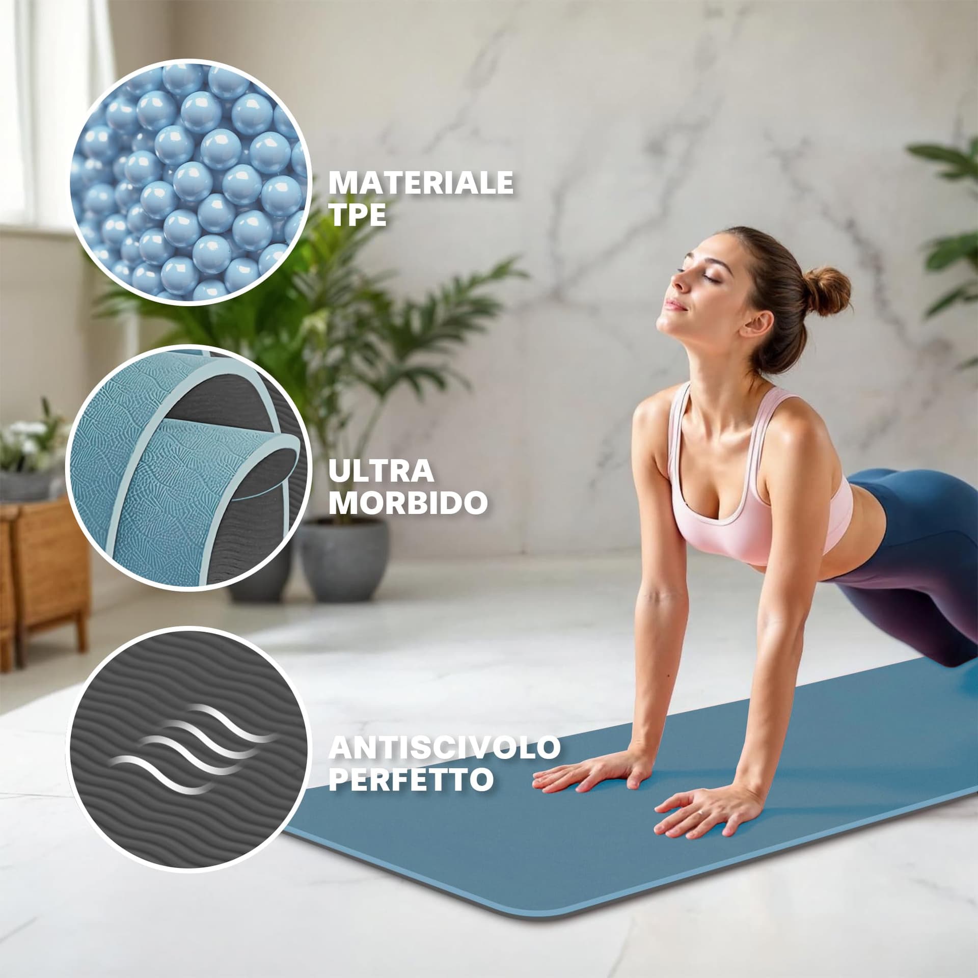 m MU Tappetino Yoga in TPE Ecologico – Bild 4