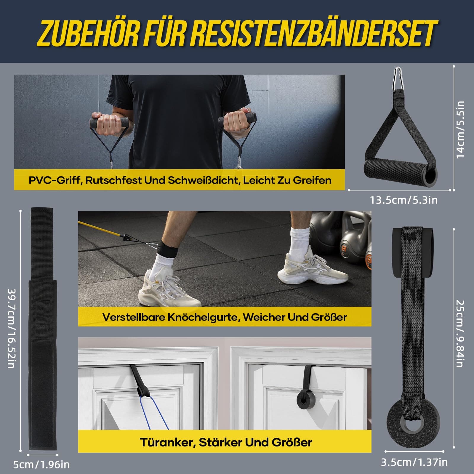 Fokky Fitnessbänder Resistance Bands Set – Bild 3