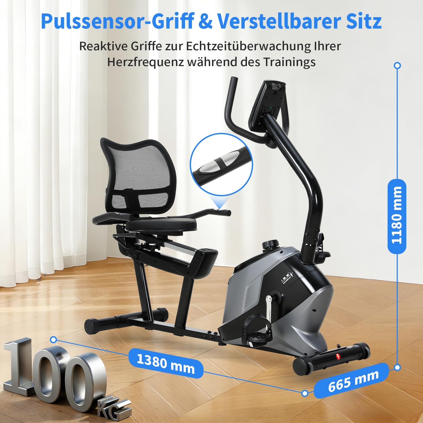 ISE Liegeergometer mit Magnetbremse – Bild 8