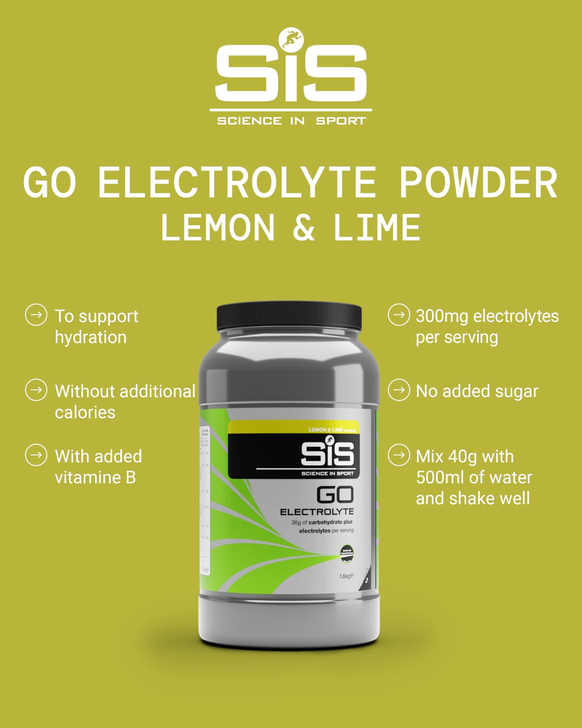 Science in Sport GO Électrolyte Poudre 1,6kg – Bild 2