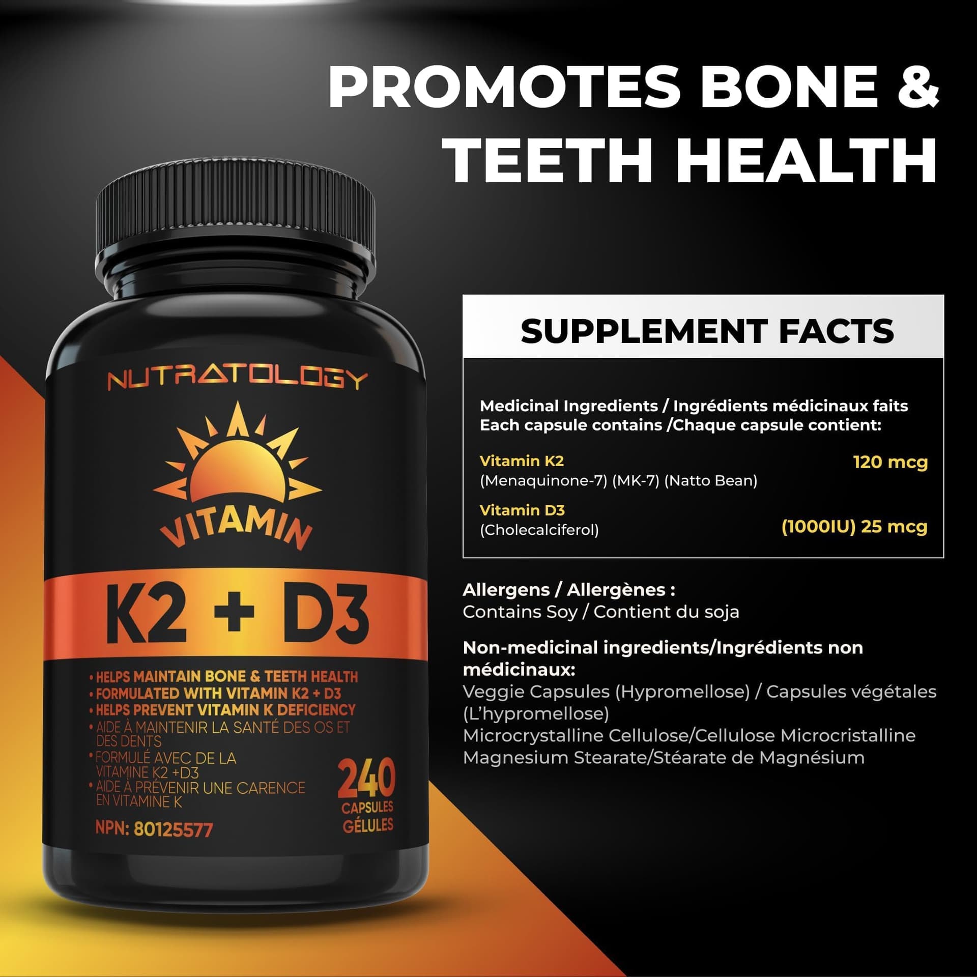 Nutratology ® Vitamin K2 + D3 – Bild 4