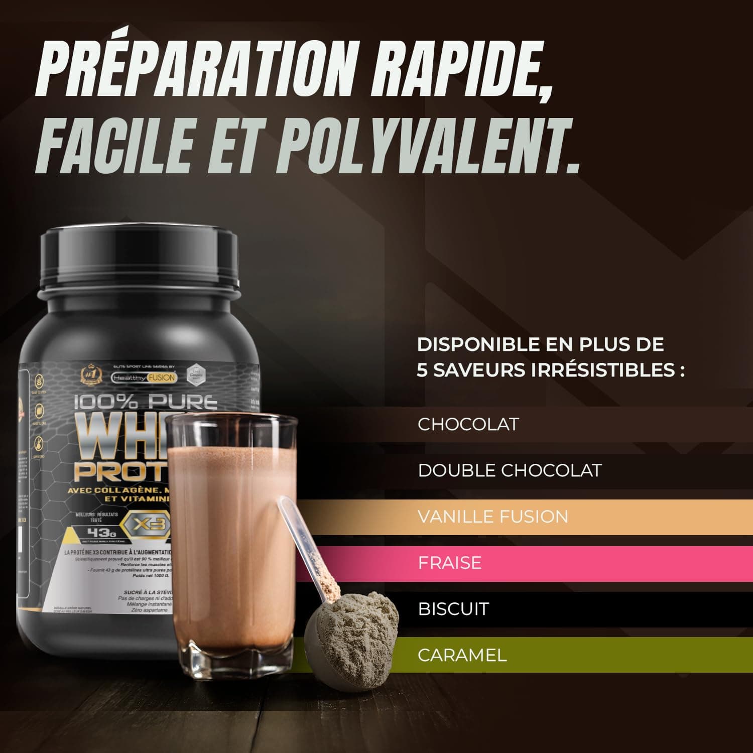 Healthy Fusion Whey Protein | 43 g – Bild 5