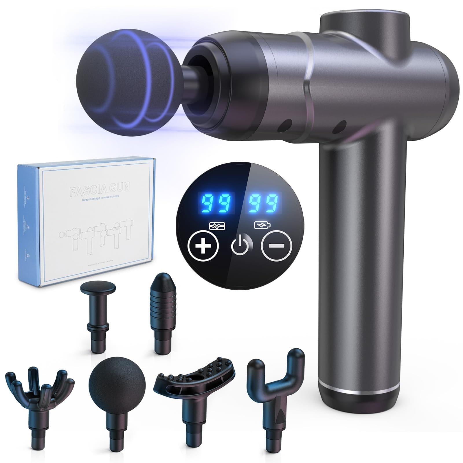Ykgutilu Massage Gun,Massage Gun Deep Tissue,99 Speeds – Bild 8