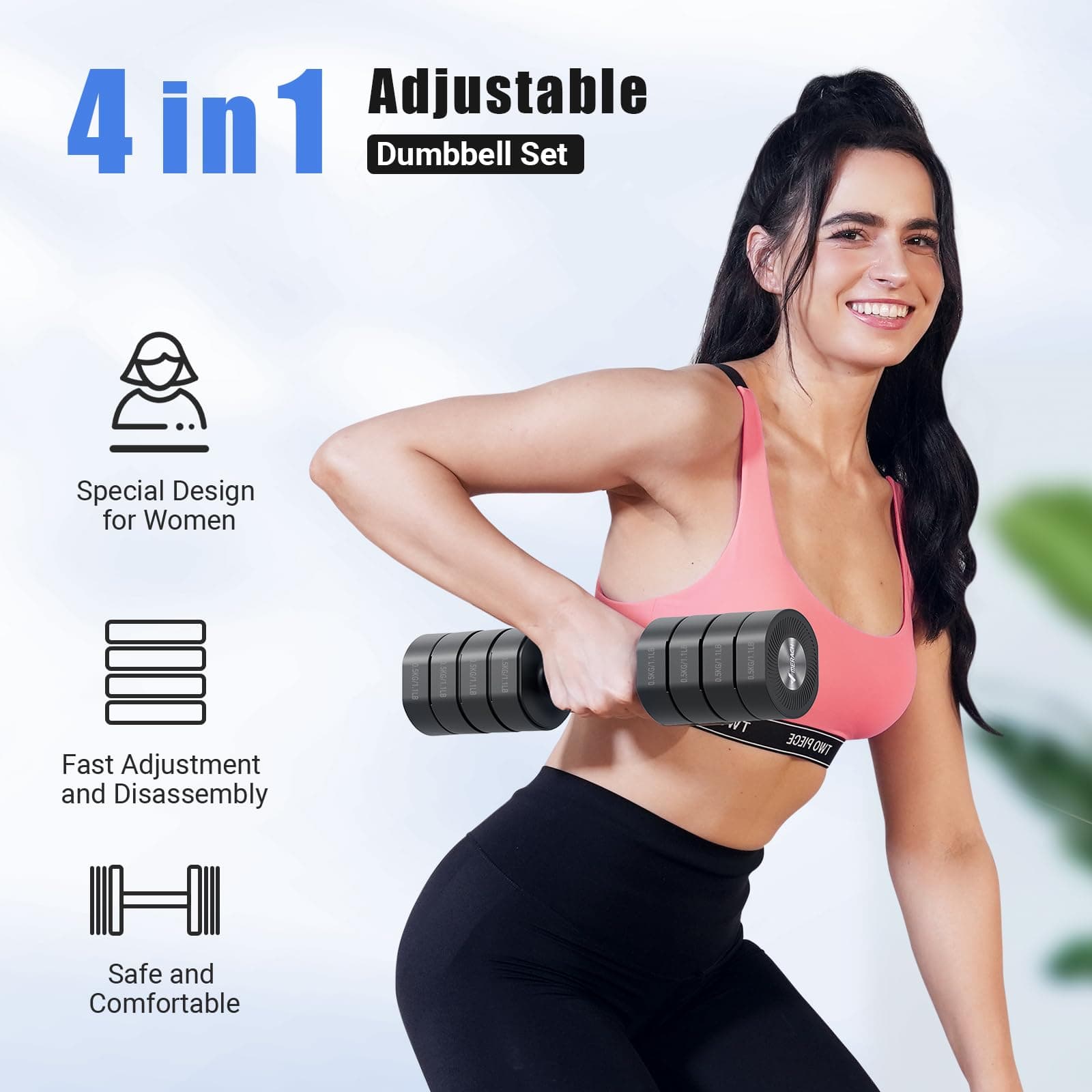 MERACH Adjustable Dumbbell Set of 2 – Bild 2
