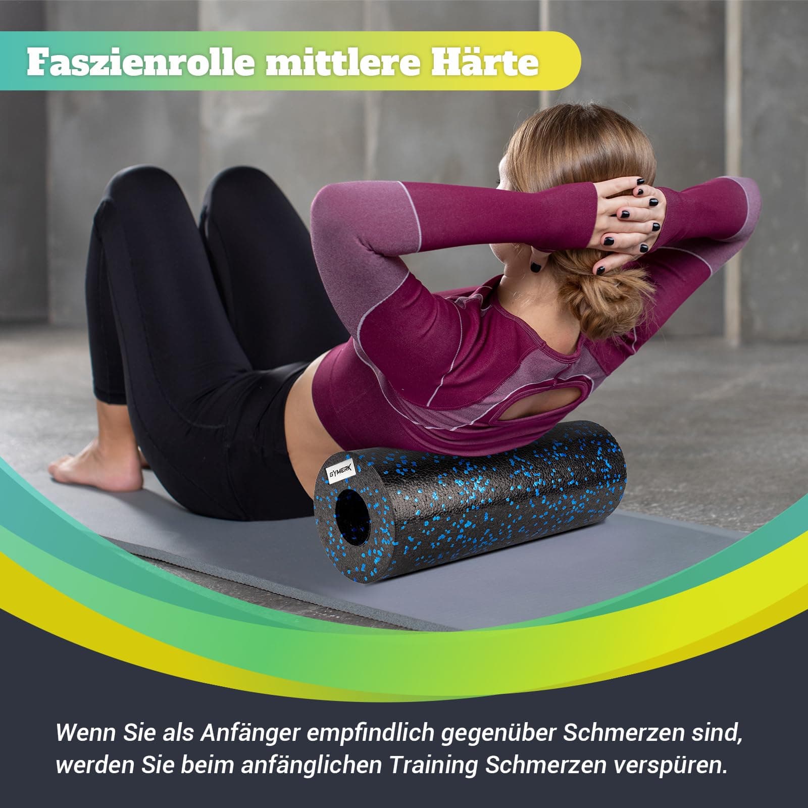 GYMERK Faszienrolle Mittlere Härte – Bild 2