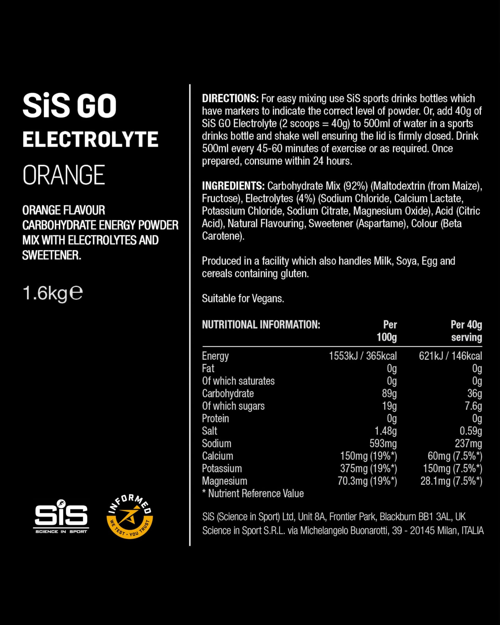 Science in Sport GO Electrolyte Powder Energy Drinks – Bild 5