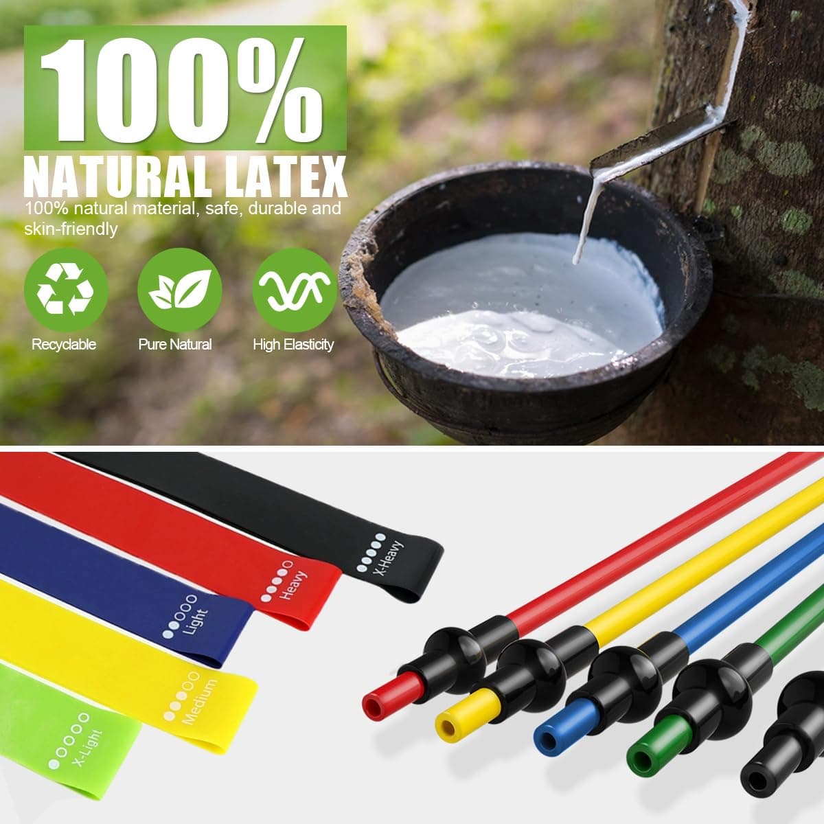 Taimasi 23Pcs Resistance Bands Set Workout Bands – Bild 5