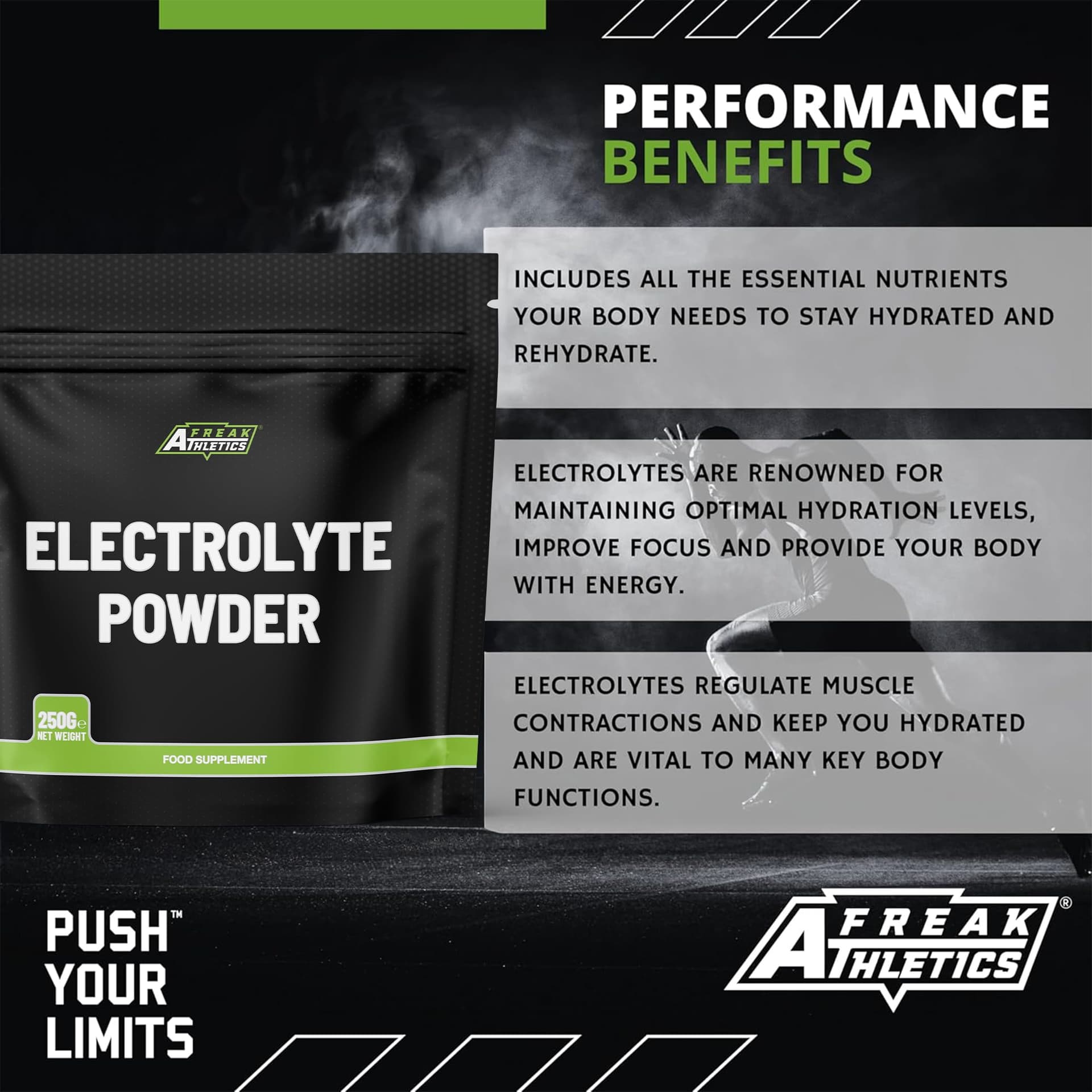 Freak Athletics Electrolytes Powder 250g – Bild 3